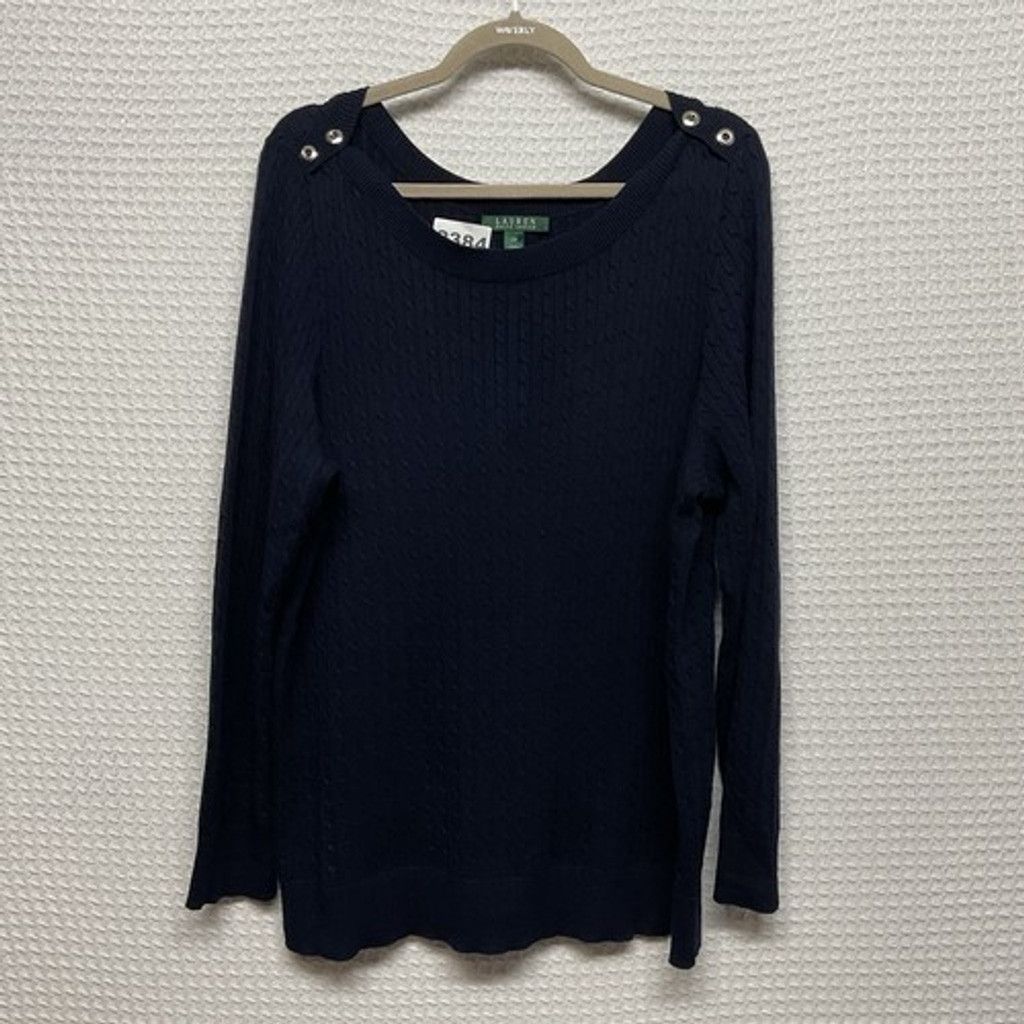 Lauren Ralph Lauren Lauren Ralph Lauren Cable Knit RoundNeck Sweater Women 2X Size ONE SIZE - 8 Thumbnail