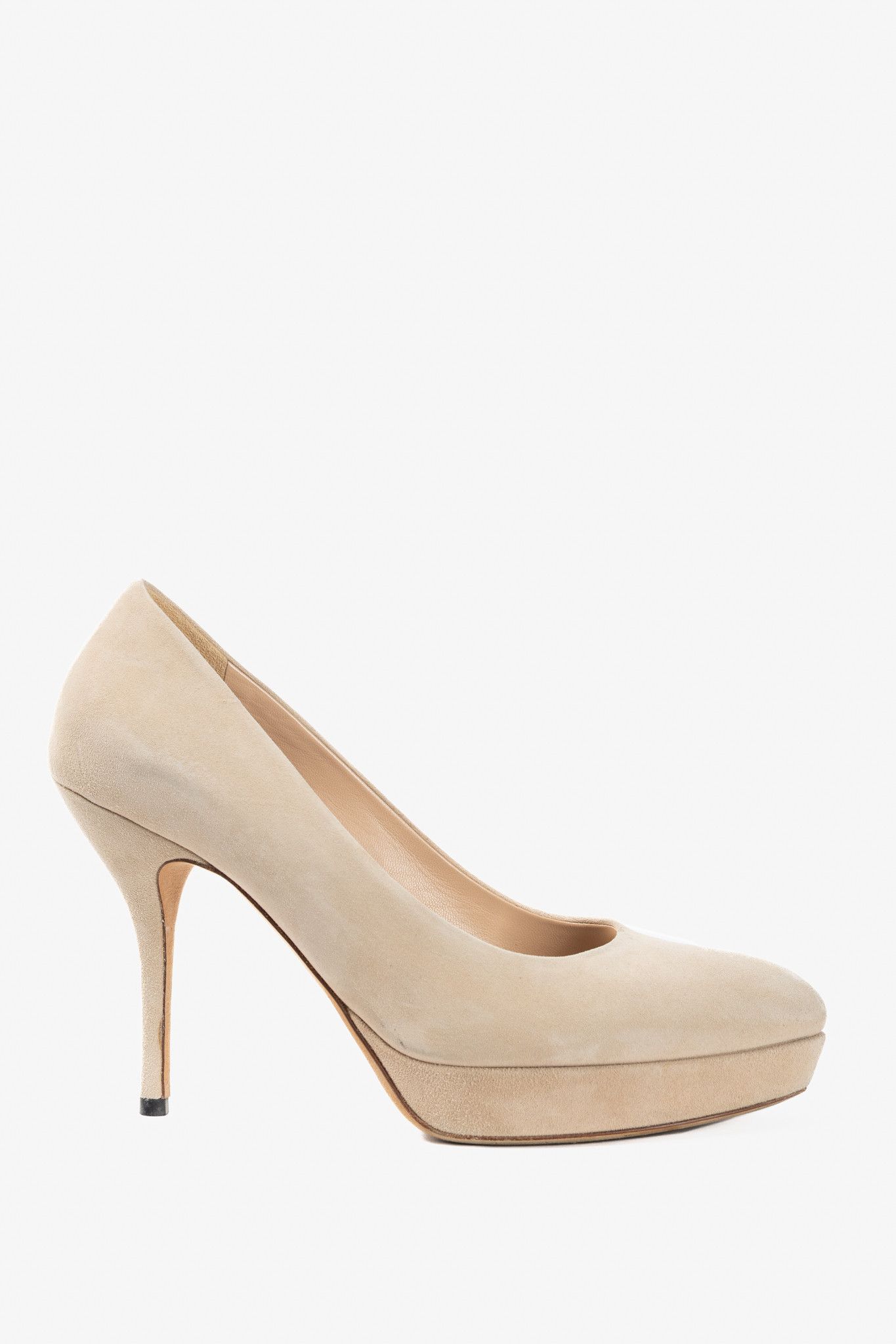 Gucci Gucci Sable Kid Scamosciato Platform Pumps Size US 8 / IT 38 - 1 Thumbnail