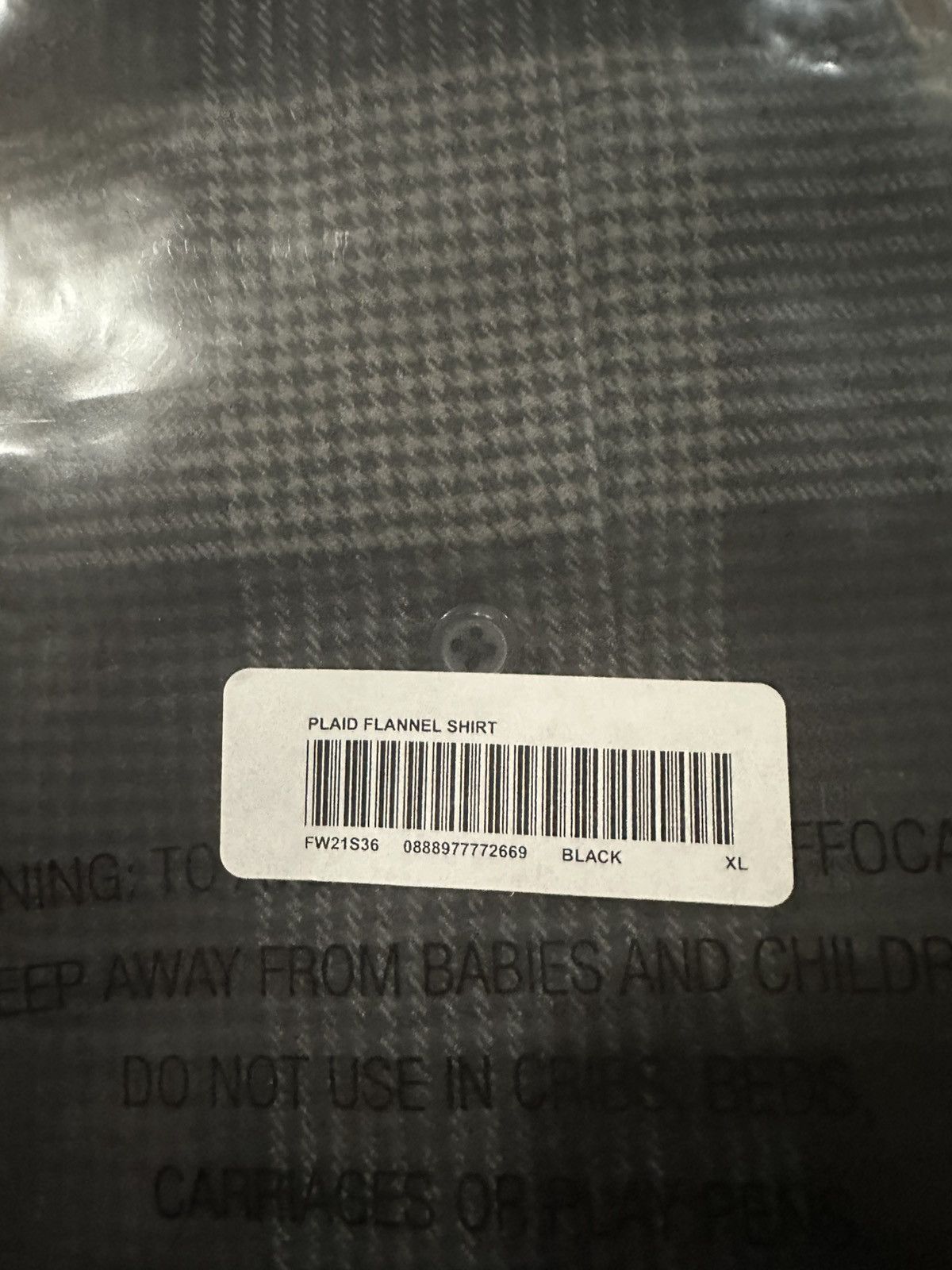 Supreme Supreme Plaid Flannel Shirt In Black FW21 Size XL box logo Size US XL / EU 56 / 4 - 4 Thumbnail
