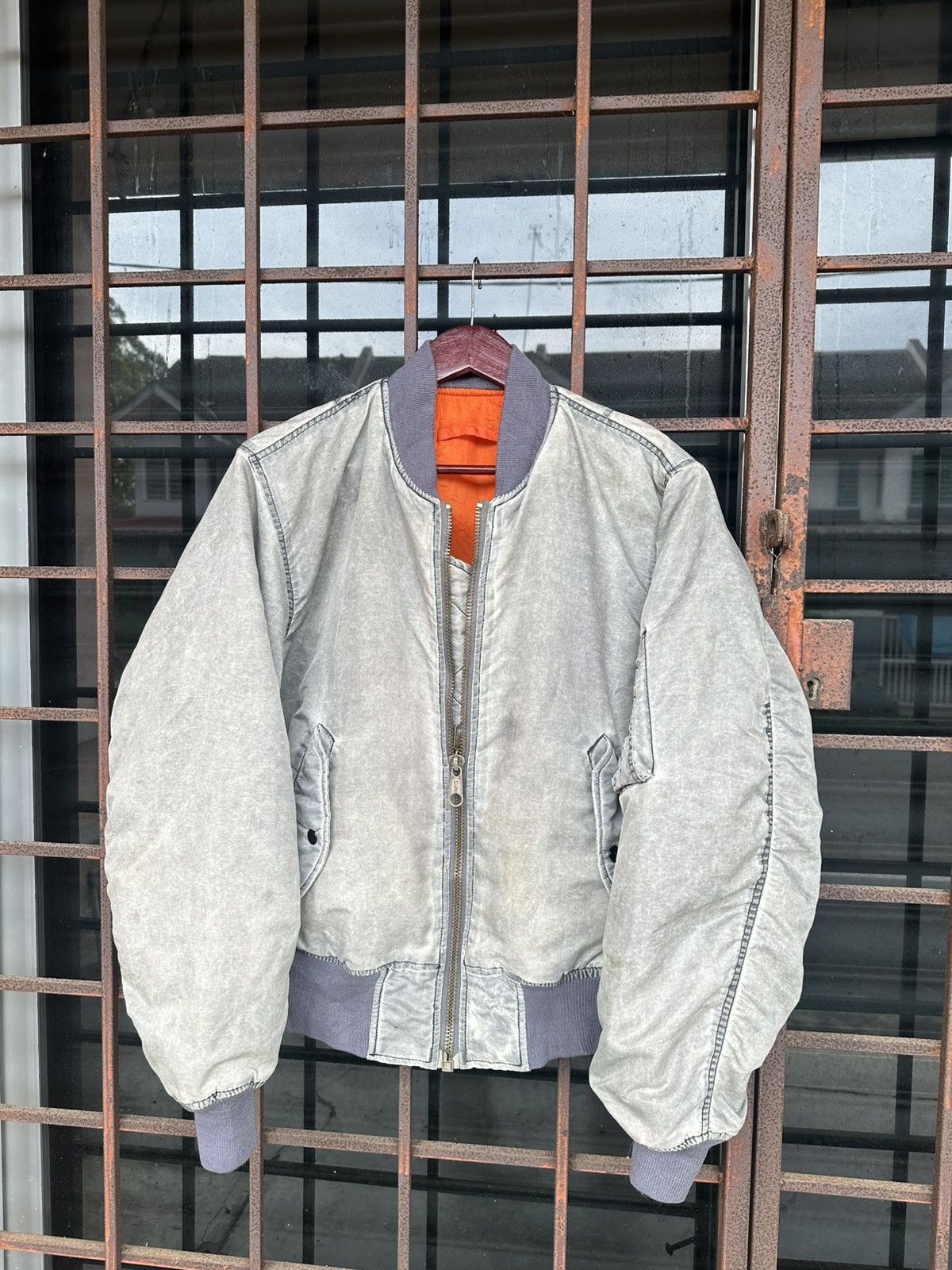 Vintage 🪖Vintage Faded MA-1 Man Intermediate Bomber Jacket Size US M / EU 48-50 / 2 - 1 Thumbnail