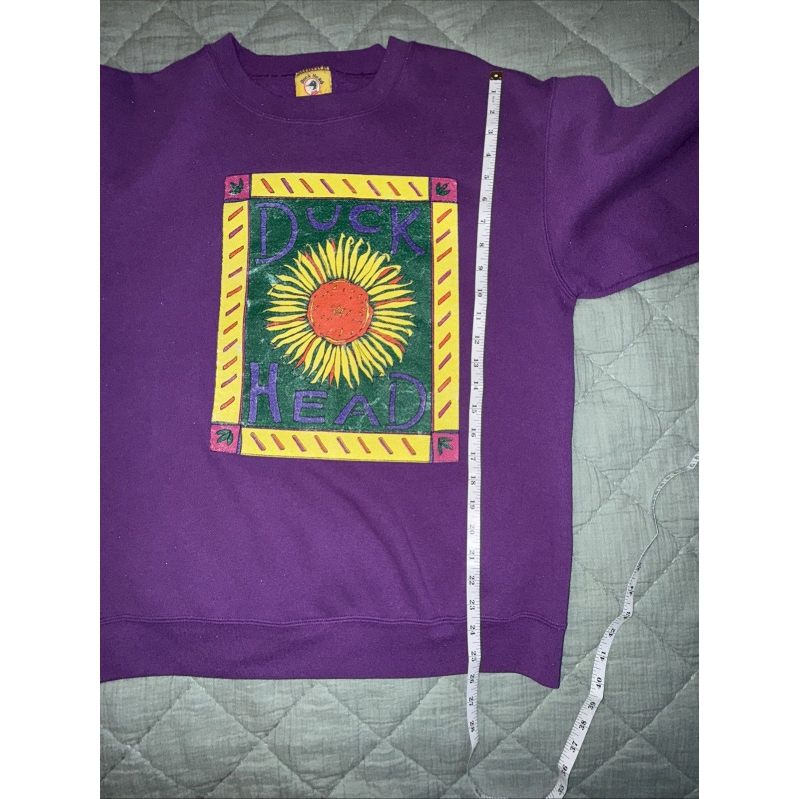 Duck Head Duck Head Unisex 90’s SunFlower Crewneck Sweatshirt Sz L Size US L / EU 52-54 / 3 - 9 Thumbnail