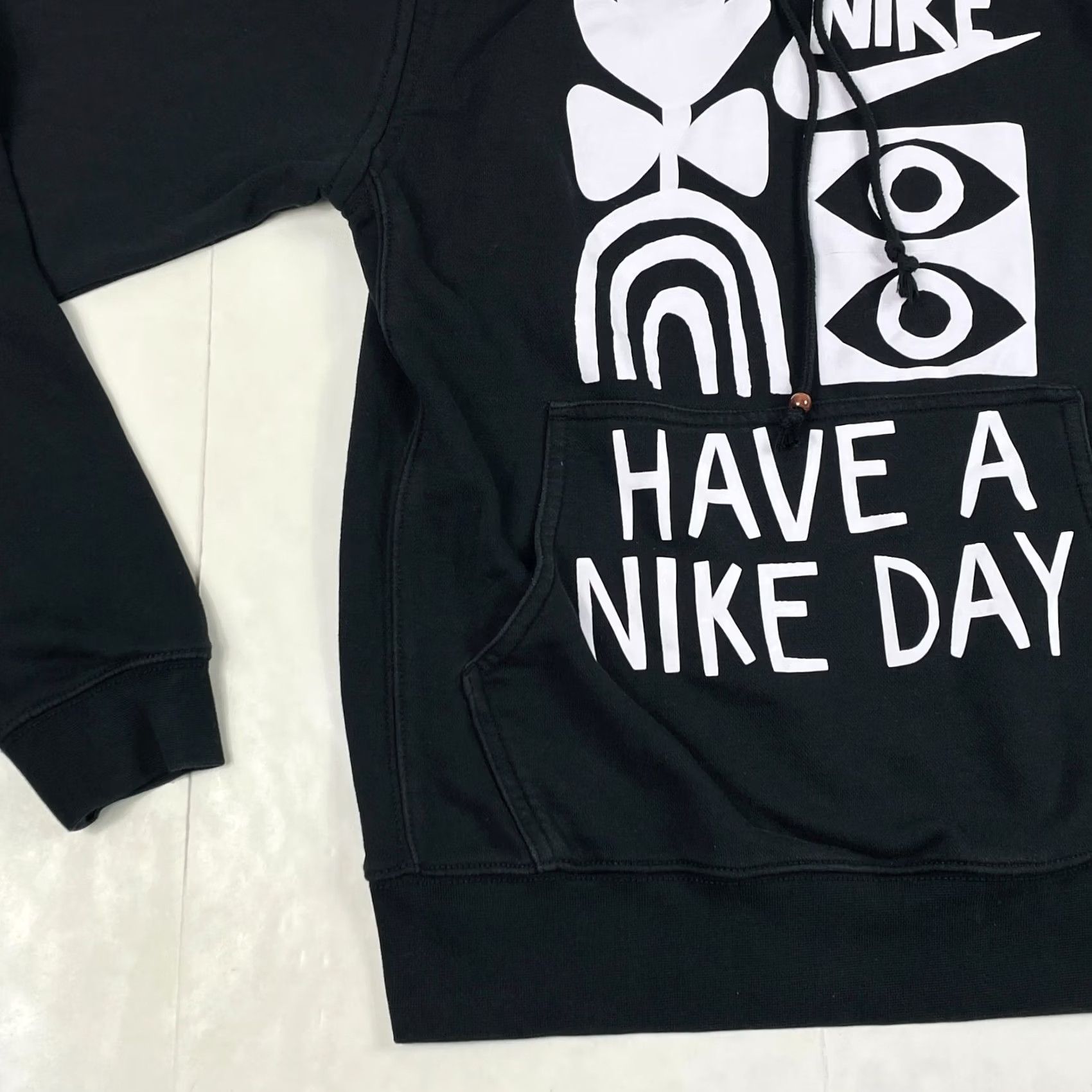 Nike Nike Hoodie Mens Small Black French Terry Long Sleeve Pullover Lined Size US S / EU 44-46 / 1 - 6 Thumbnail