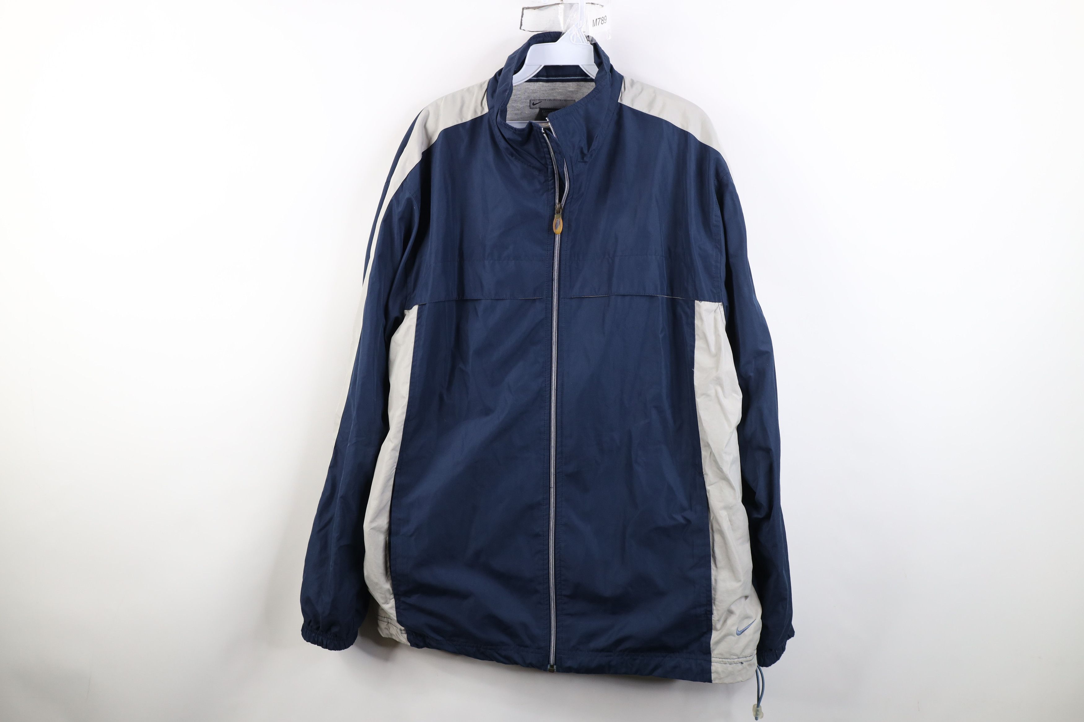 Nike Vintage Nike Scott Mini Swoosh Lined Windbreaker Jacket Blue Size US L / EU 52-54 / 3 - 1 Thumbnail