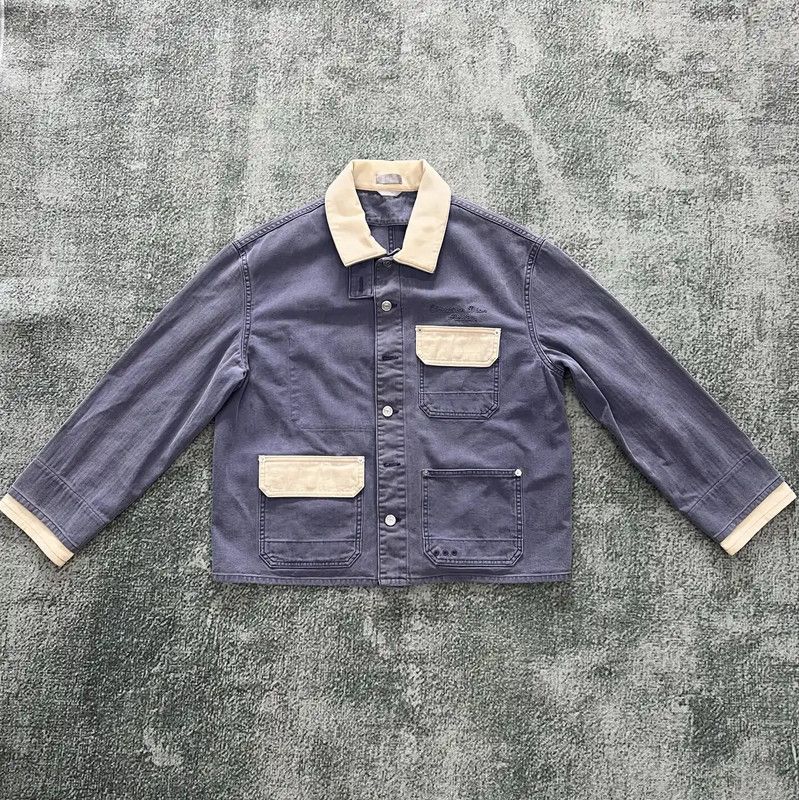 Dior Dior Light Blue Cotton Embroidered Jacket 0089 Size US L / EU 52-54 / 3 - 1 Thumbnail