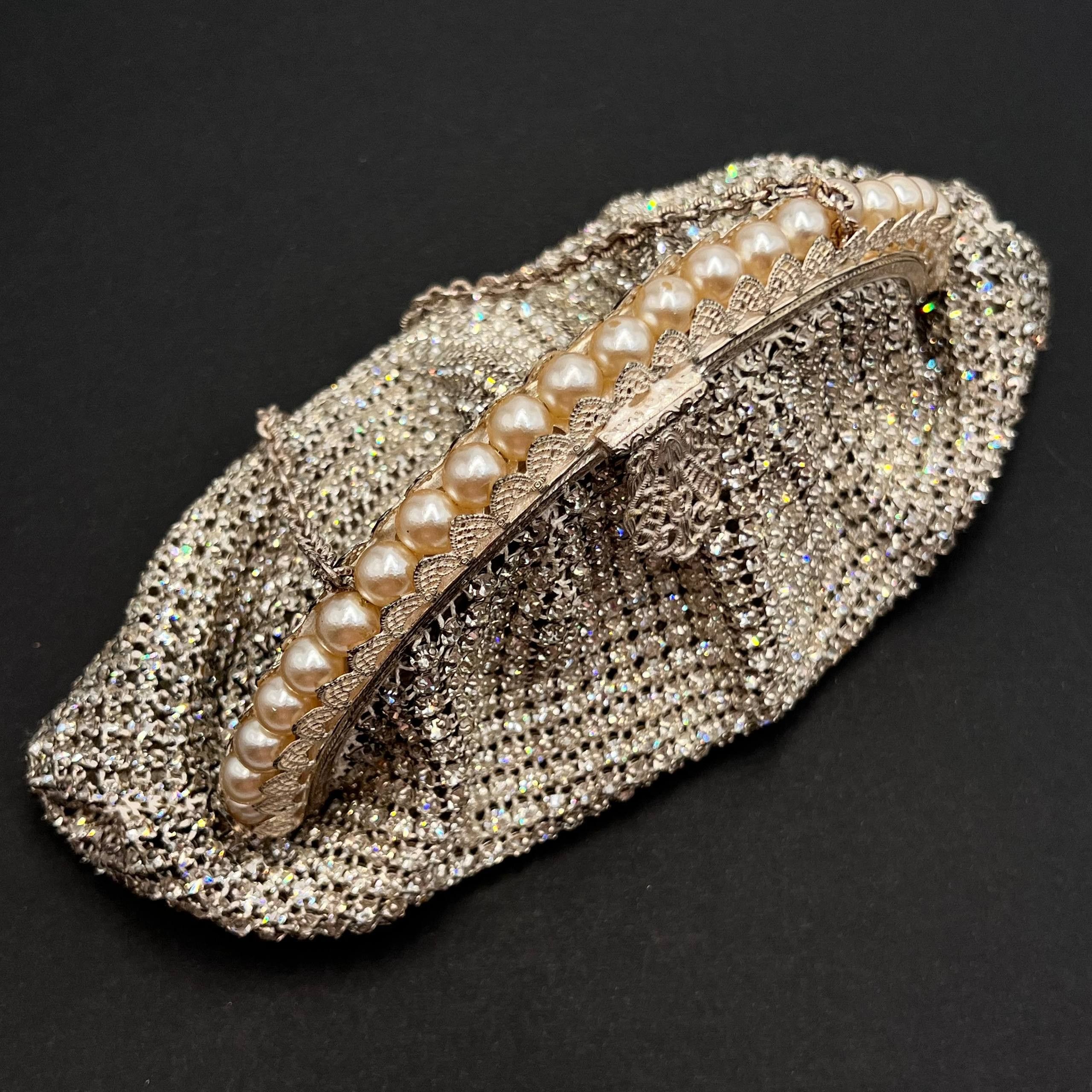 Vintage Vintage Jablonex Rhinestone Evening Bag 1960s Size ONE SIZE - 2 Thumbnail