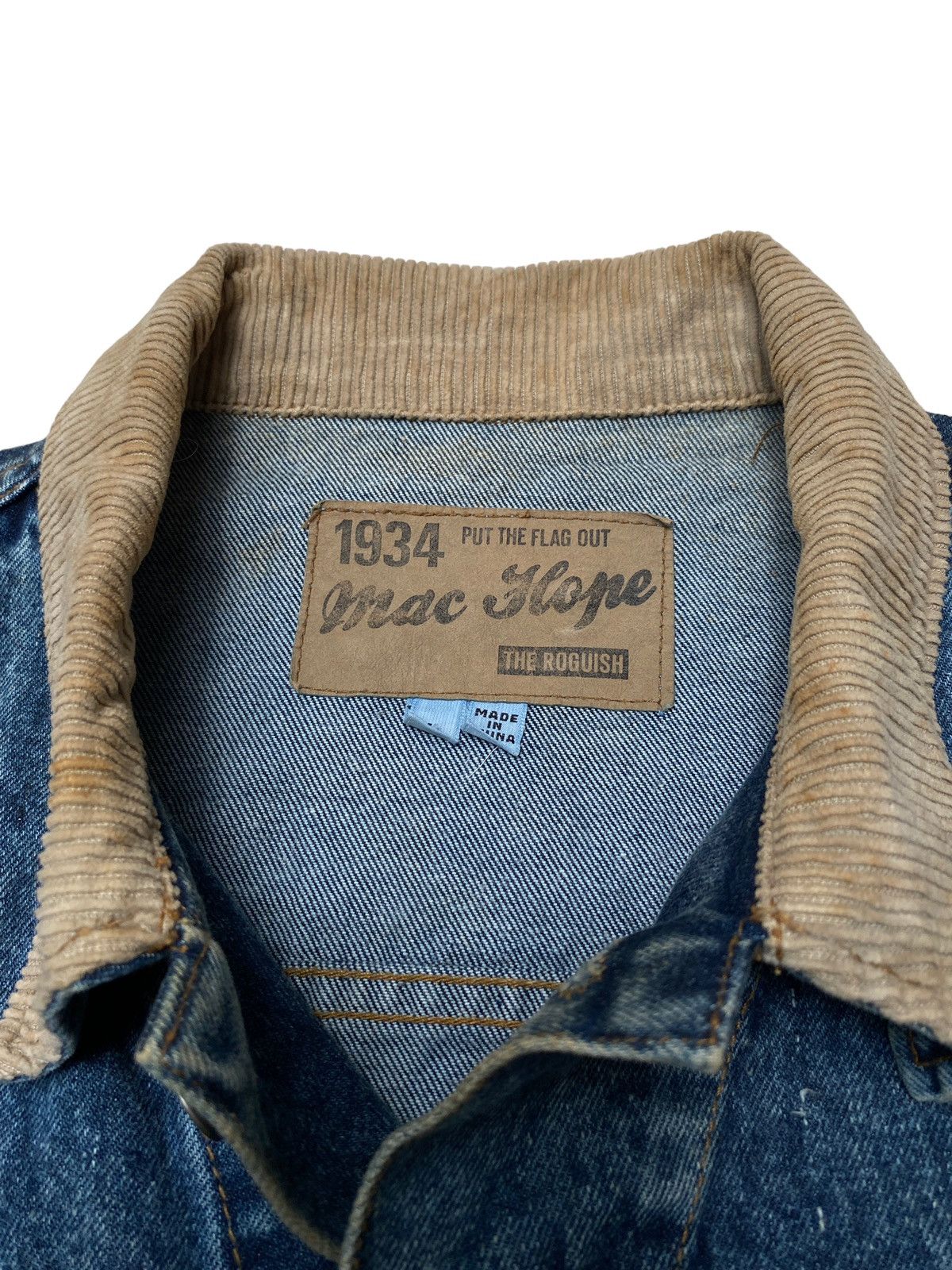 Designer × Vintage Vintage Brand Mac Hope Trucker Denim Jacket 1990s Size US L / EU 52-54 / 3 - 6 Thumbnail