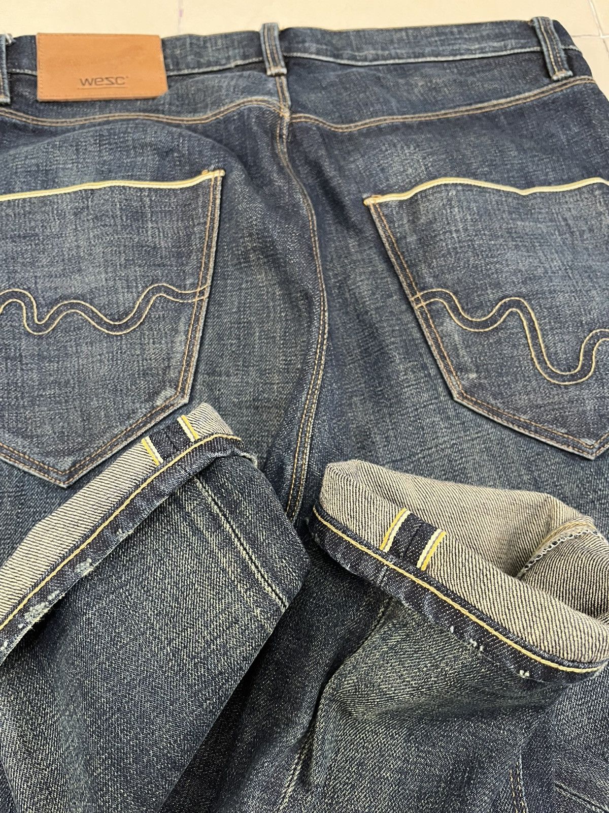 Japanese Brand 🇯🇵WESC Japanese slim selvadge denim jeans pants Size US 29 - 6 Thumbnail