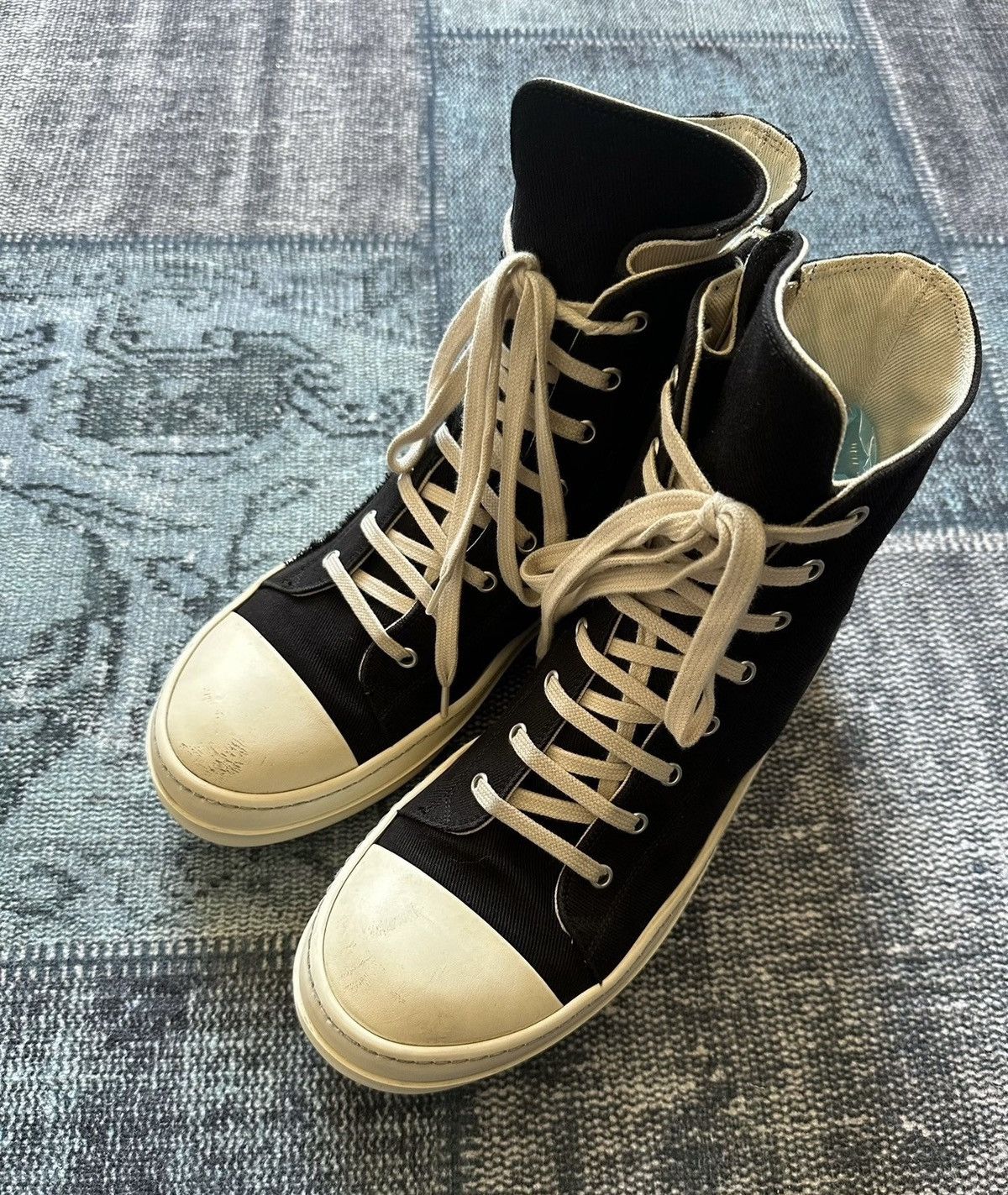 Rick Owens Rick Owens pentagram distressed mismatched big Converse Size US 8.5 / EU 41-42 - 4 Thumbnail