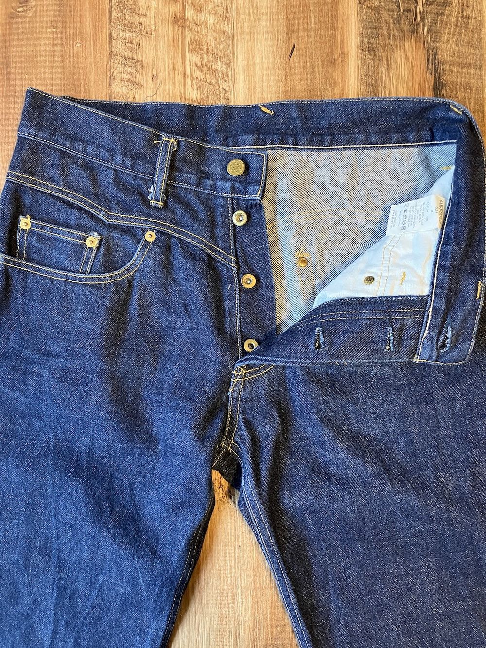 Japanese Brand GANGSTER VILLE “IronCross” W31 x L32 Slim fit Selvedge Denim Size US 31 - 6 Thumbnail