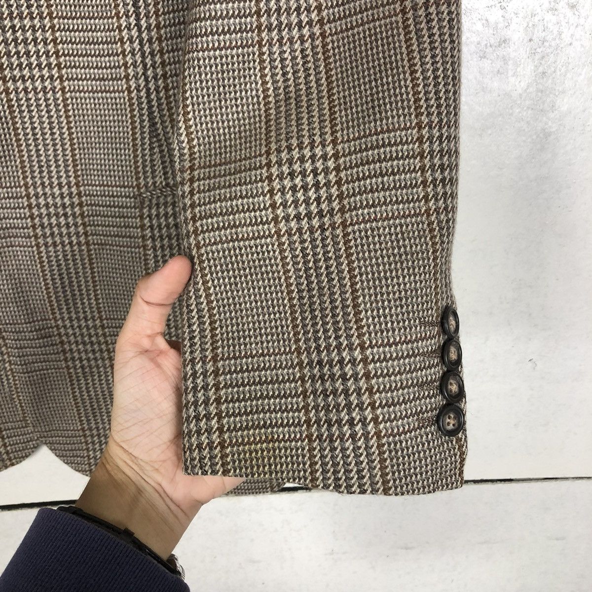 Burberry 🔥VINTAGE BURBERRYS NOVA CHECK WOOL JACKET DOUBLE COLLAR Size US M / EU 48-50 / 2 - 17 Thumbnail