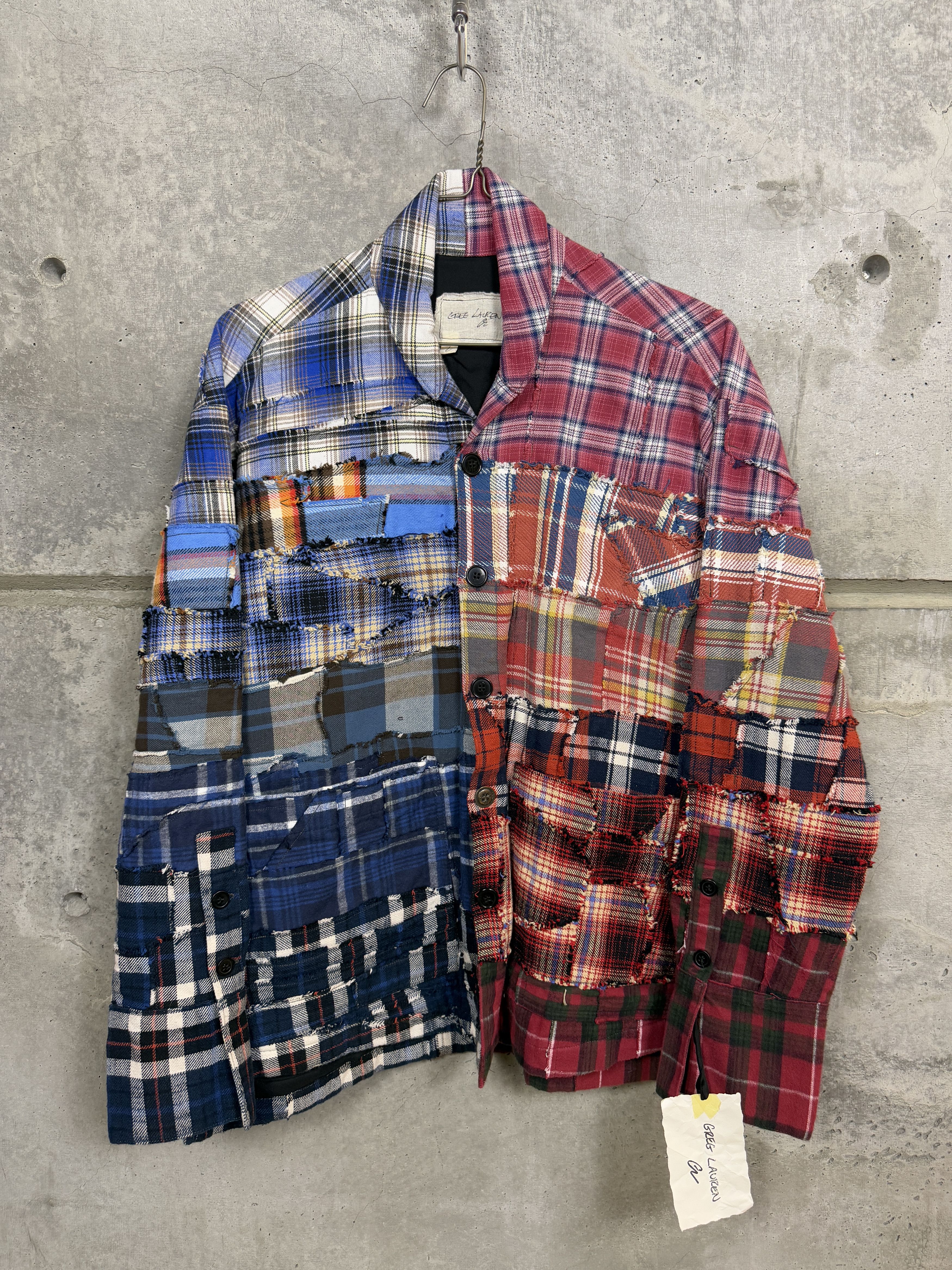 Greg Lauren $1875 Greg Lauren Plaid Gradient Boxy Jacket Size US M / EU 48-50 / 2 - 4 Thumbnail