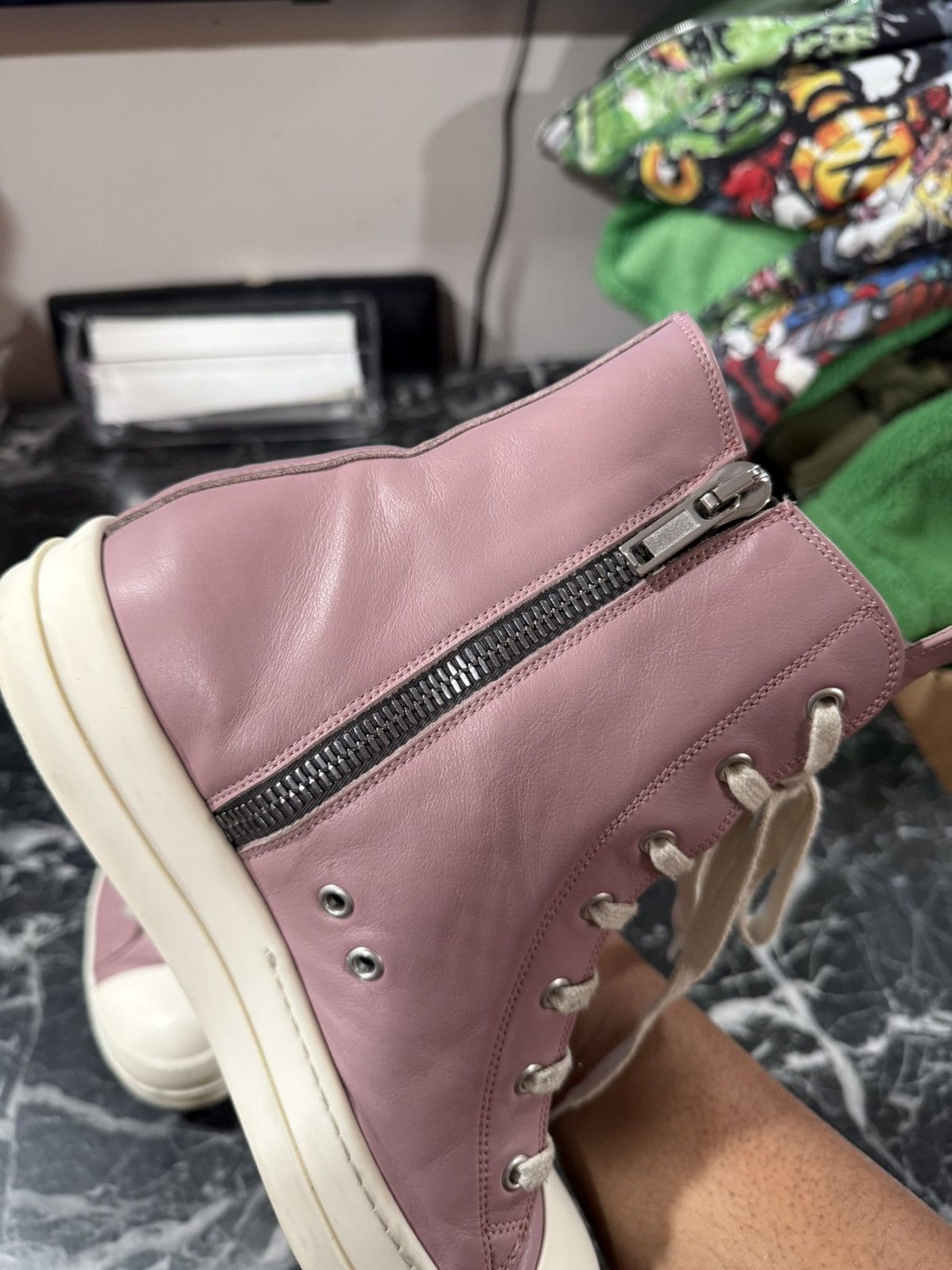 Rick Owens Rick Owens Hi Ramone Size 43 EU / 10 US Size US 10 / EU 43 - 9 Thumbnail