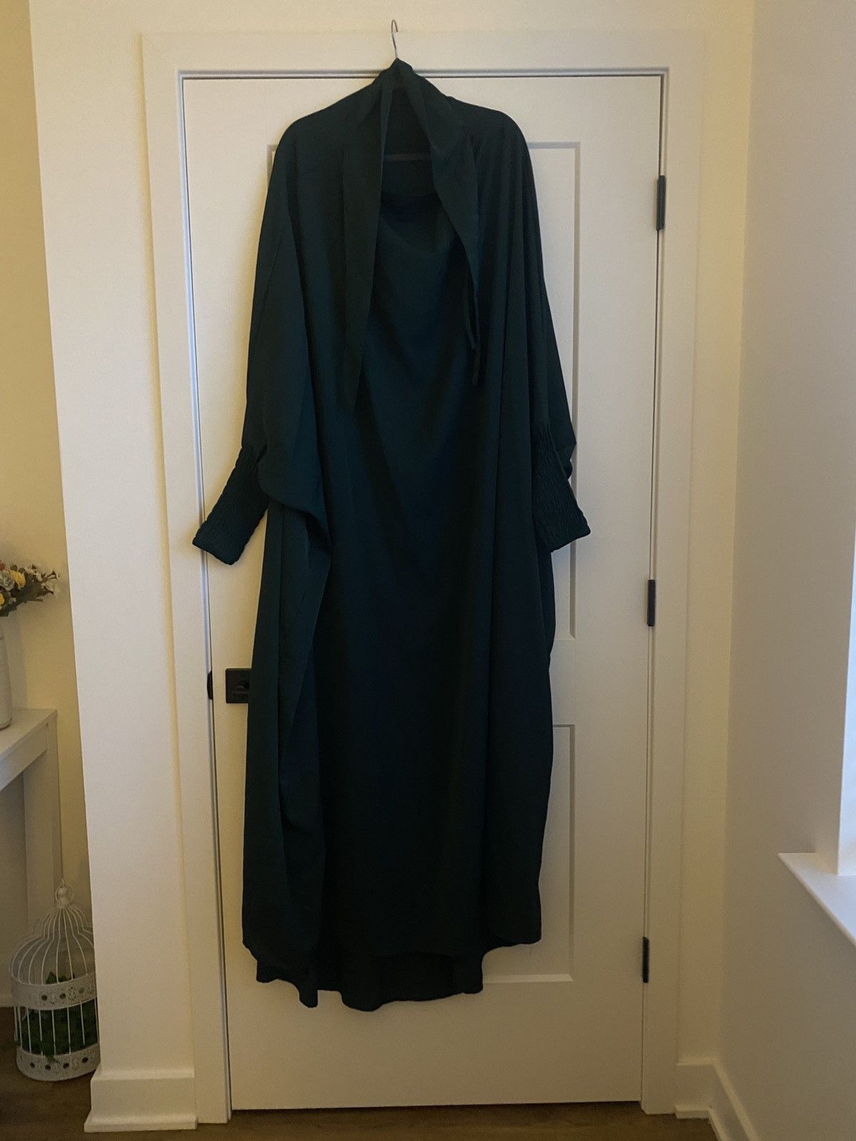 Other Muslim One Piece Cinch Sleeve Long Dress Women Hooded Dubai Size ONE SIZE - 4 Thumbnail
