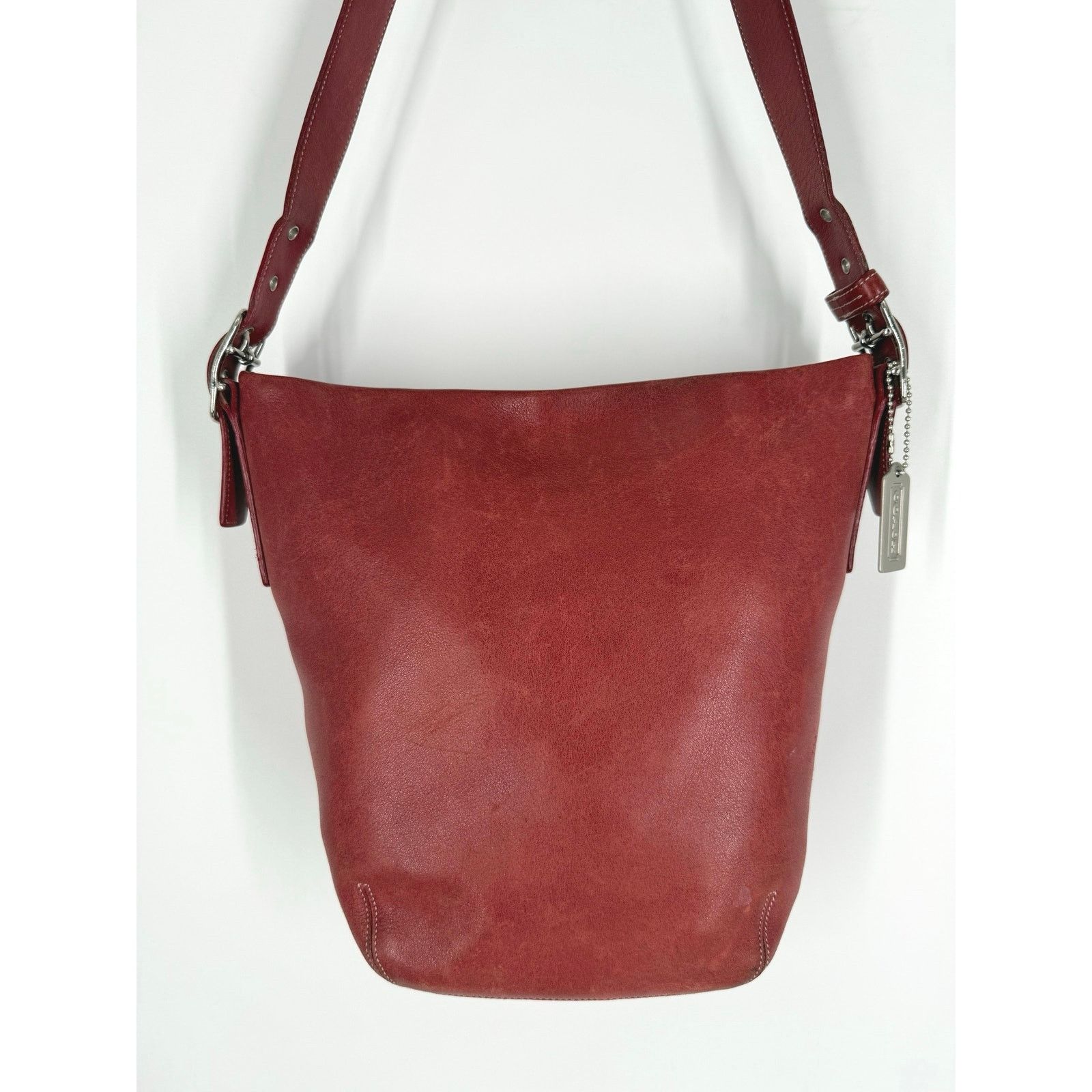 Coach Vintage COACH Legacy Soho Soft Red Leather Bucket Bag 9186 Size ONE SIZE - 12 Thumbnail