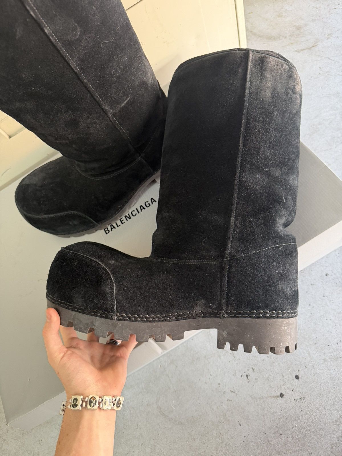 Balenciaga Balenciaga Black Hightop LA Alaska Boot Size US 10 / EU 43 - 7 Thumbnail