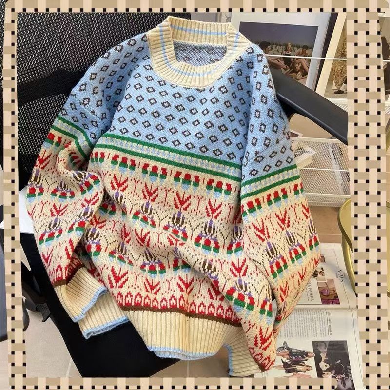 Vintage Street style casual printed sweater Size US M / EU 48-50 / 2 - 1 Thumbnail
