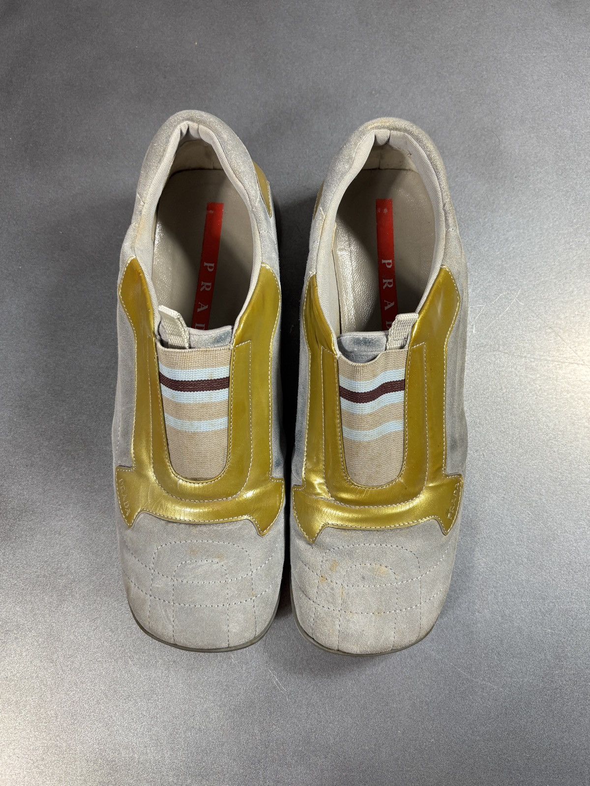 Prada S/S 2000 Prada Sport Shoes Vintage Suede SlipOn Square Toe Size US 7 / IT 37 - 8 Thumbnail