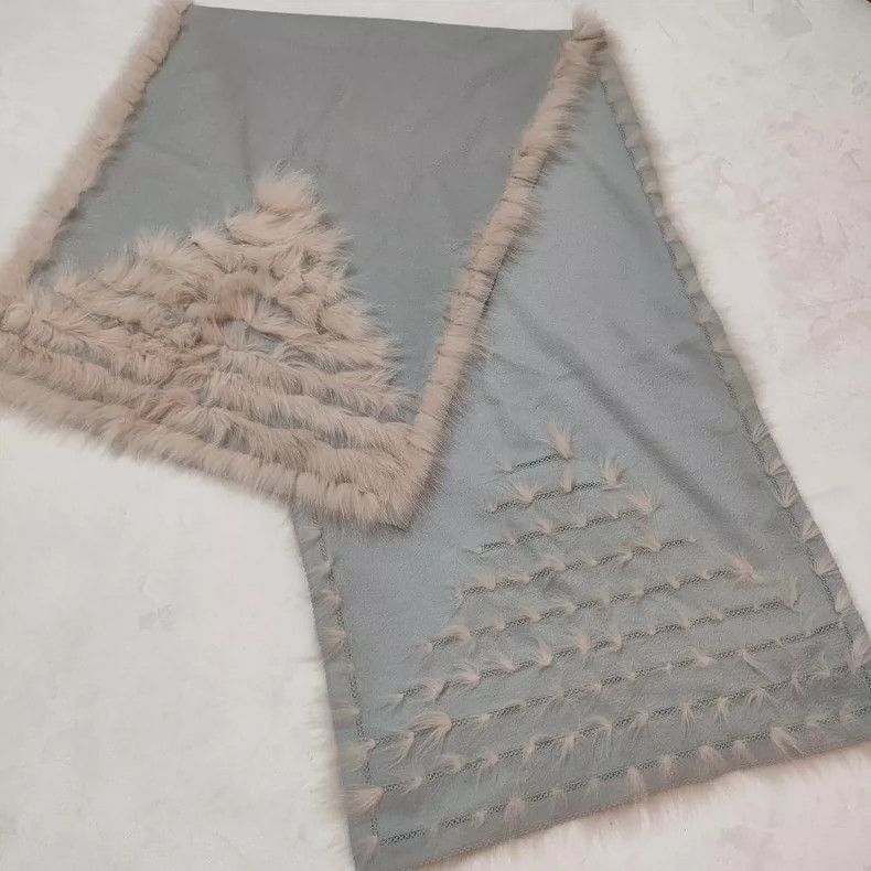 Fendi Fendi size 177*58 Cashmere water ripple shawl Size ONE SIZE - 7 Thumbnail