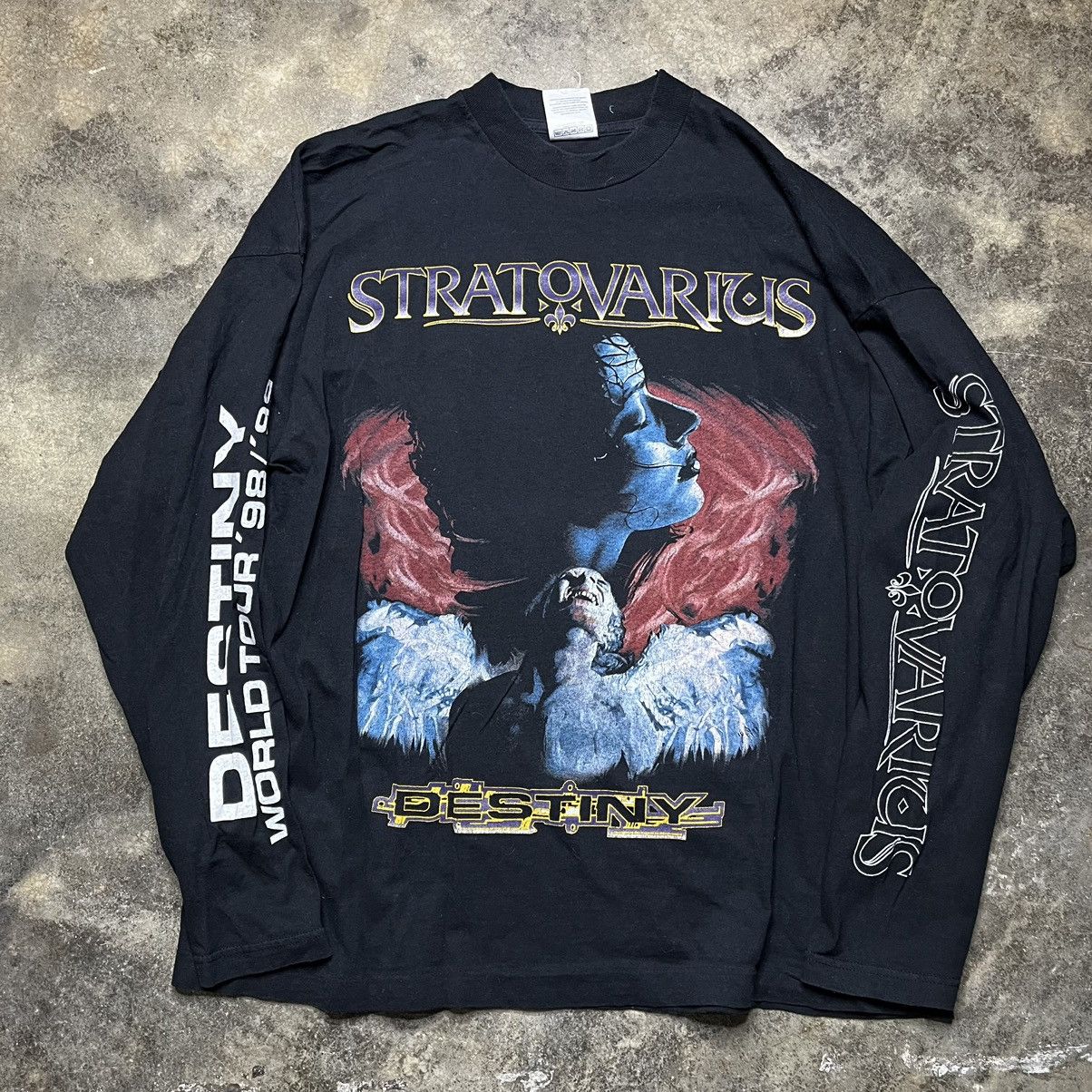 Vintage vintage longsleeve stratovarius destiny band tshirt Size US XL / EU 56 / 4 - 1 Thumbnail