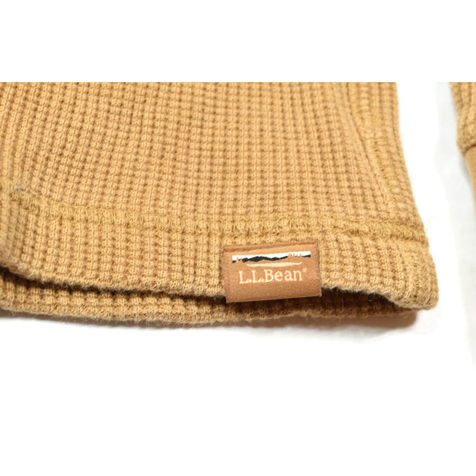 Vintage LL Bean Signature Waffle Knit Thermal Shirt Mens XL Tan Long Sleeve Slim Fit Size US XL / EU 56 / 4 - 5 Thumbnail