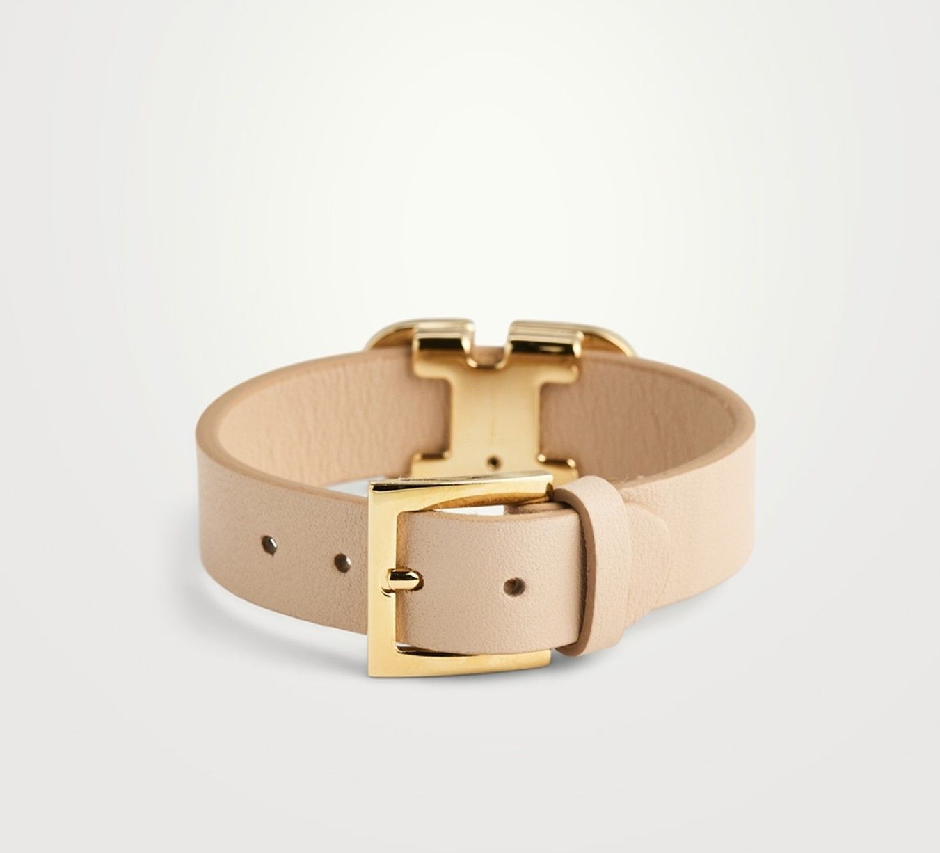 Valentino VLOGO Type Leather Strap Bracelet - UNISEX Size ONE SIZE - 2 Thumbnail