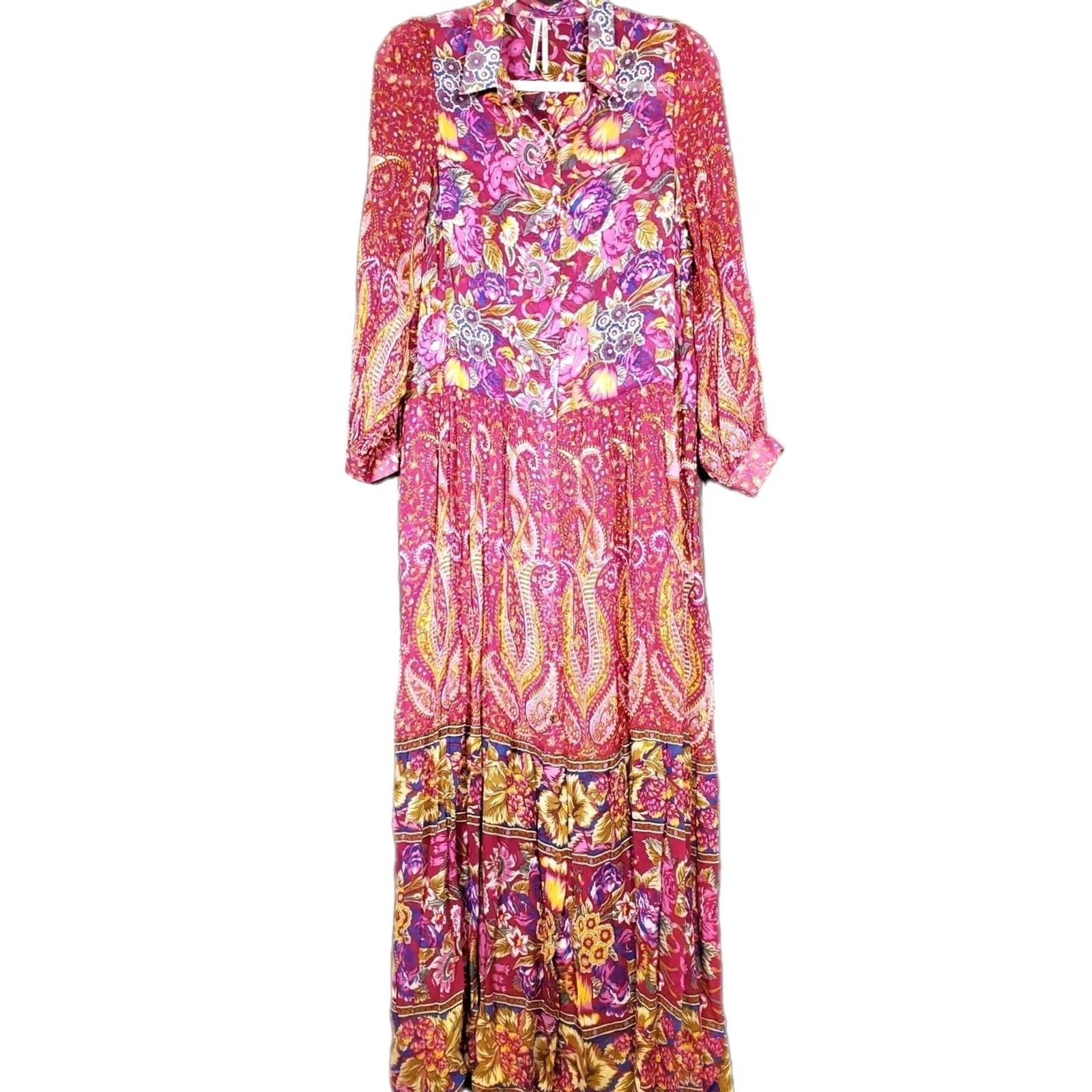 Anthropologie Anthropologie Nikole Maxi Shirtdress Button Front Pullover Women's S Size S / US 4 / IT 40 - 4 Thumbnail