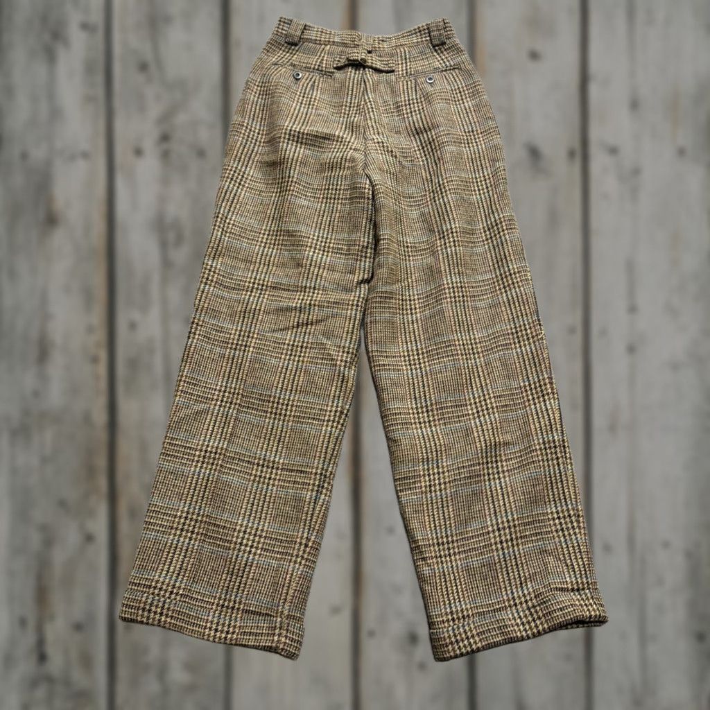 Vintage VINTAGE Gap Pleated Trouser Pants Womens 20 Plaid Beige Wool Blend Patterned 90s Women’s Pants Size 42" / US 20 - 1 Thumbnail