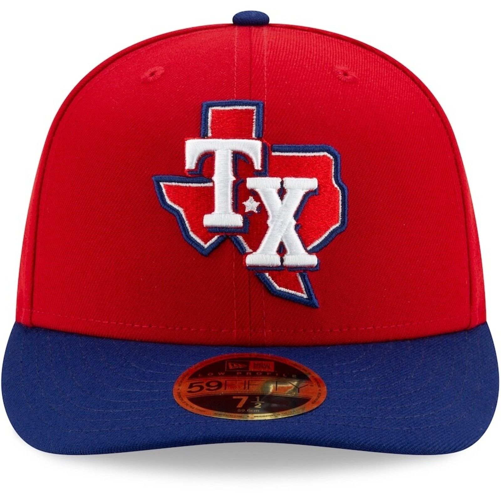 New Era Texas Rangers New Era 59FIFTY Low Profile On-Field Hat 7 3/4 Size ONE SIZE - 3 Thumbnail