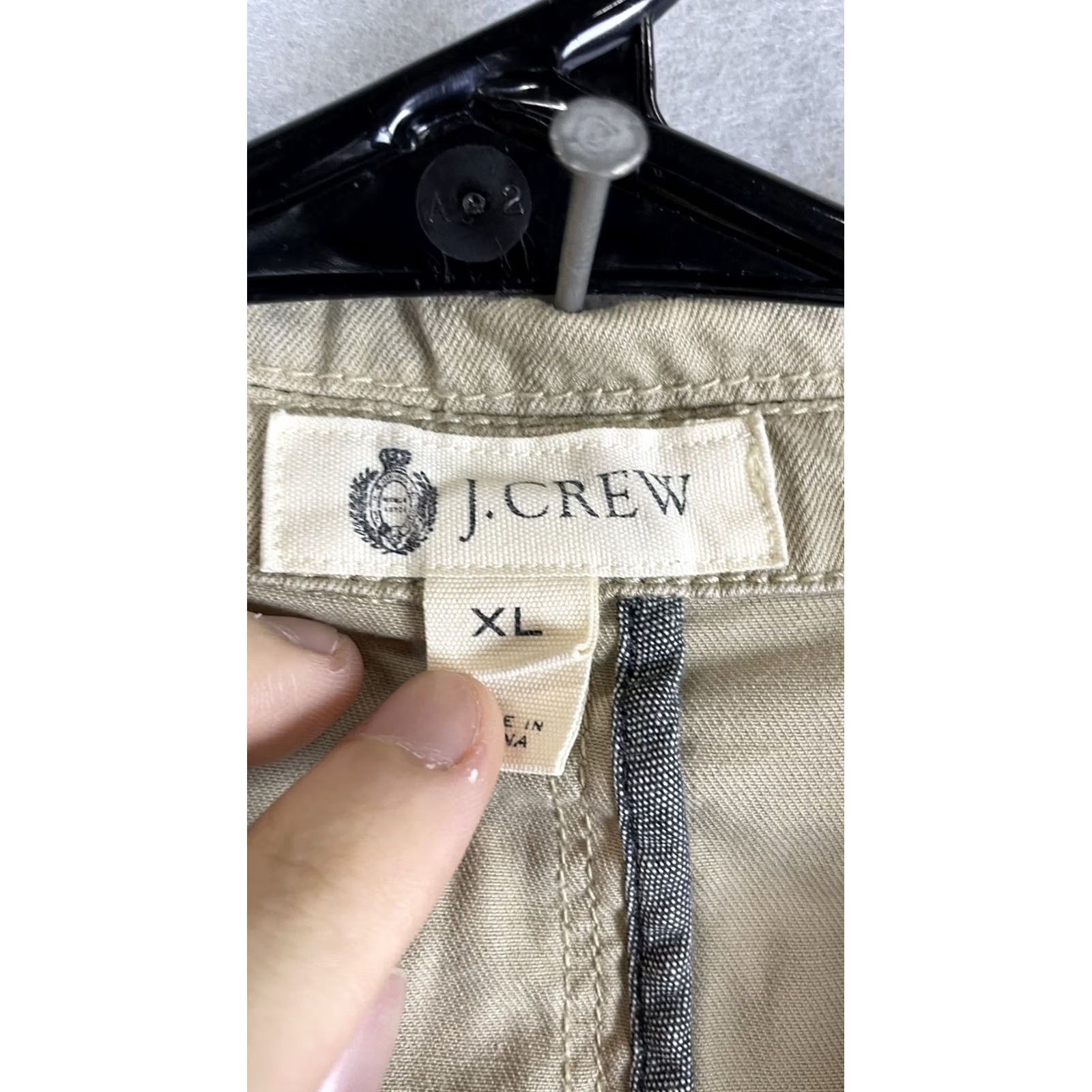 J.Crew J.Crew Blazer Mens XL Beige Khaki Casual Unstructured 3 Button Sport Coat New Size 46R - 4 Thumbnail