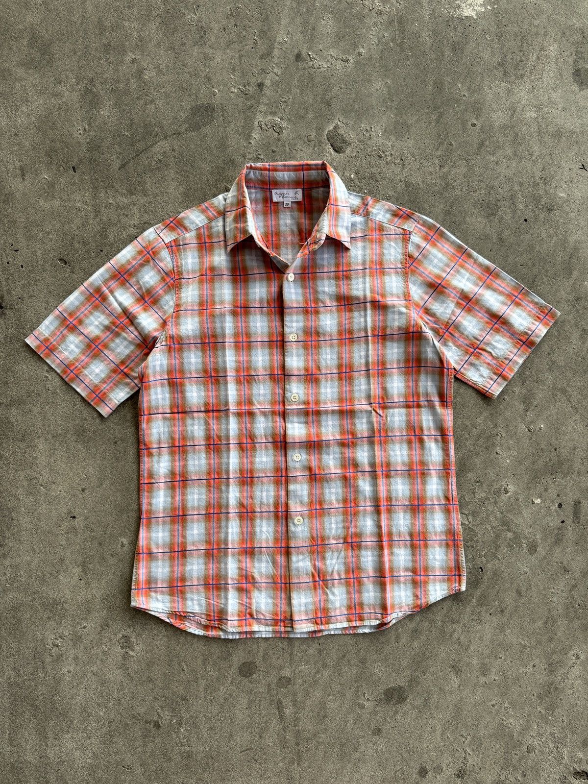 agnes b. Vintage Again Homme Button Ups Shirts Size US L / EU 52-54 / 3 - 1 Thumbnail