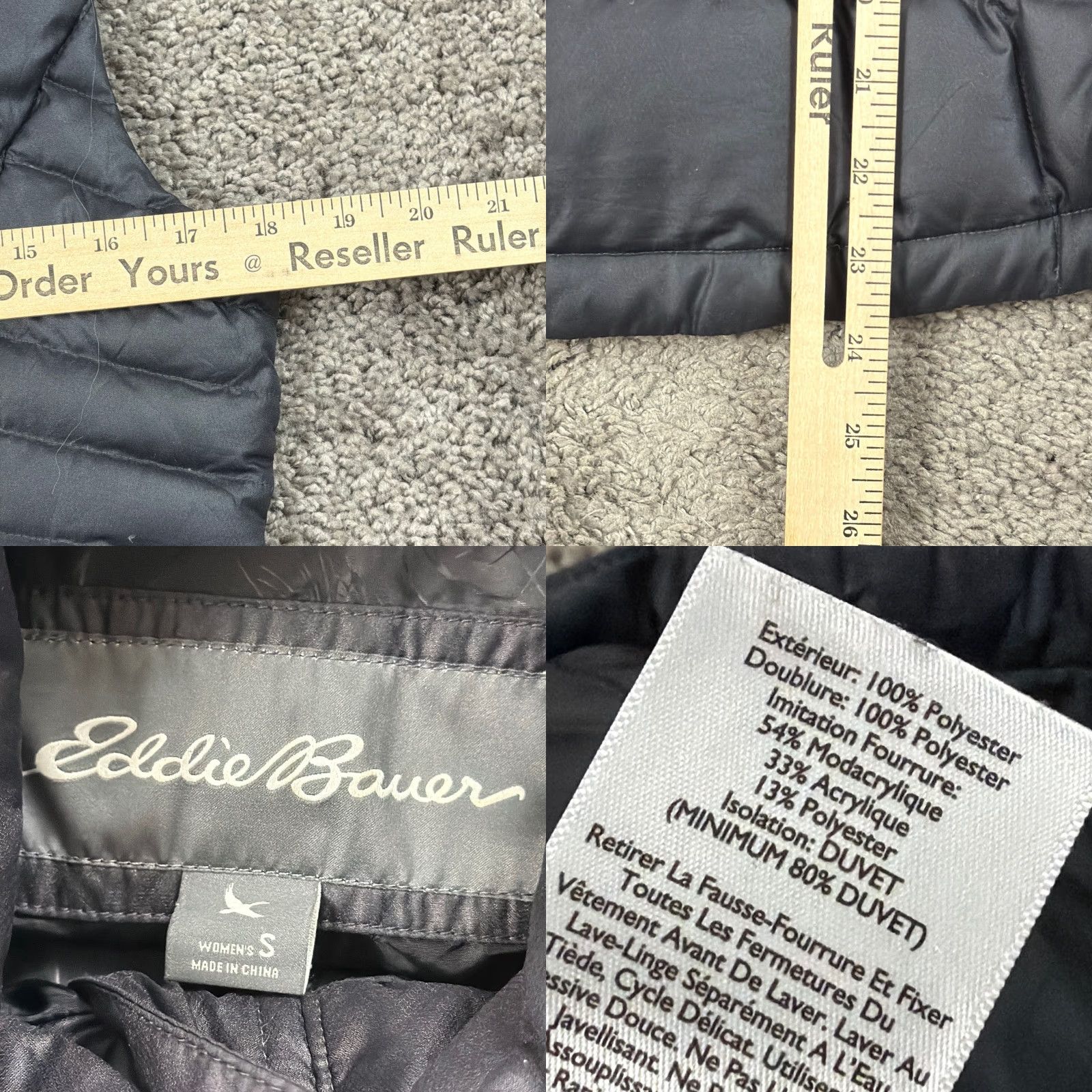 Eddie Bauer Eddie Bauer Vest Womens S Black Down Puffer Full Zip Quilted Zip Pockets VEST Womens S Black Down Puffer Full Zip Quilted Size S / US 4 / IT 40 - 8 Thumbnail