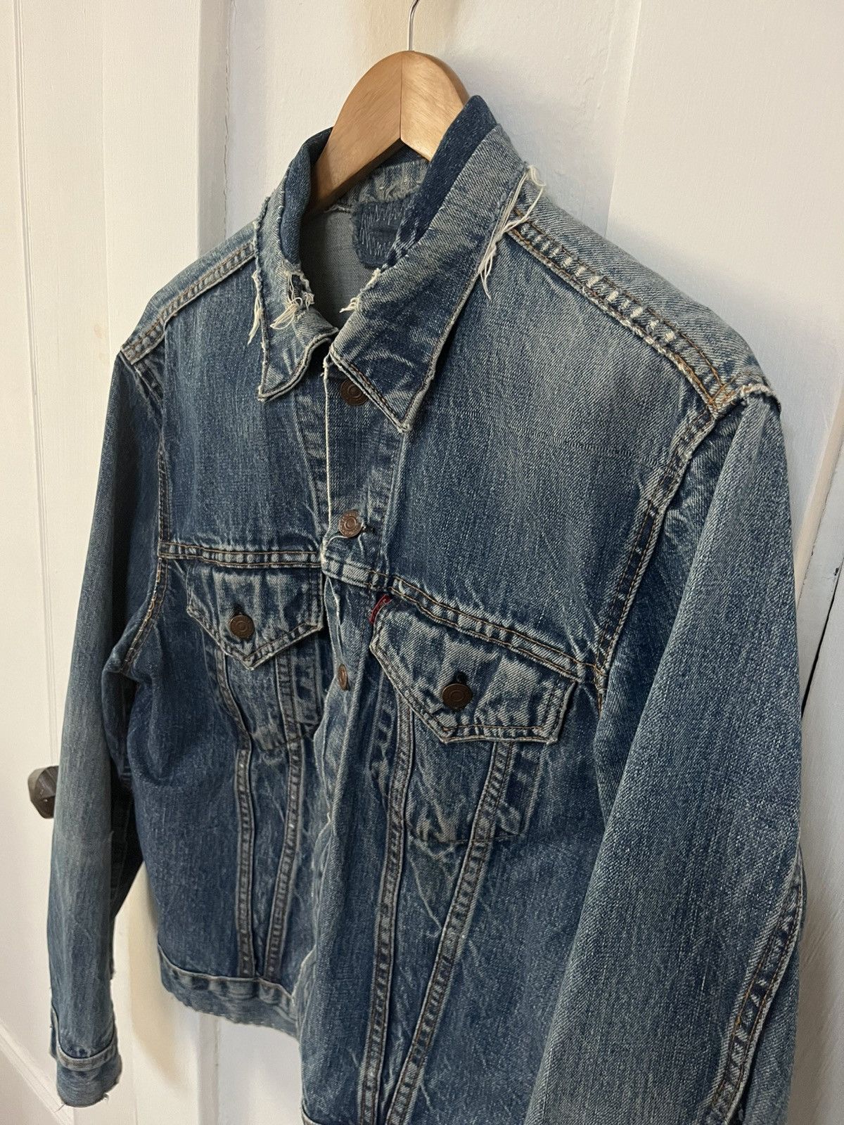 1970’s Vintage Levi’s Patch Distressed Denim Jacket