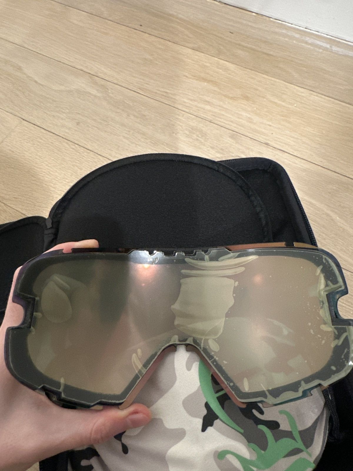 Chrome Hearts SILVER MORNING White Out-Lens:Chrome Mirror Shield Size ONE SIZE - 9 Thumbnail