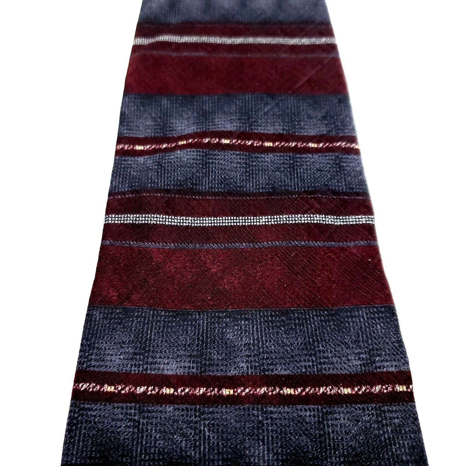 Croft & Barrow Croft & Barrow Multi Colored Silk Tie Woven Wide Horizontal Size ONE SIZE - 2 Thumbnail