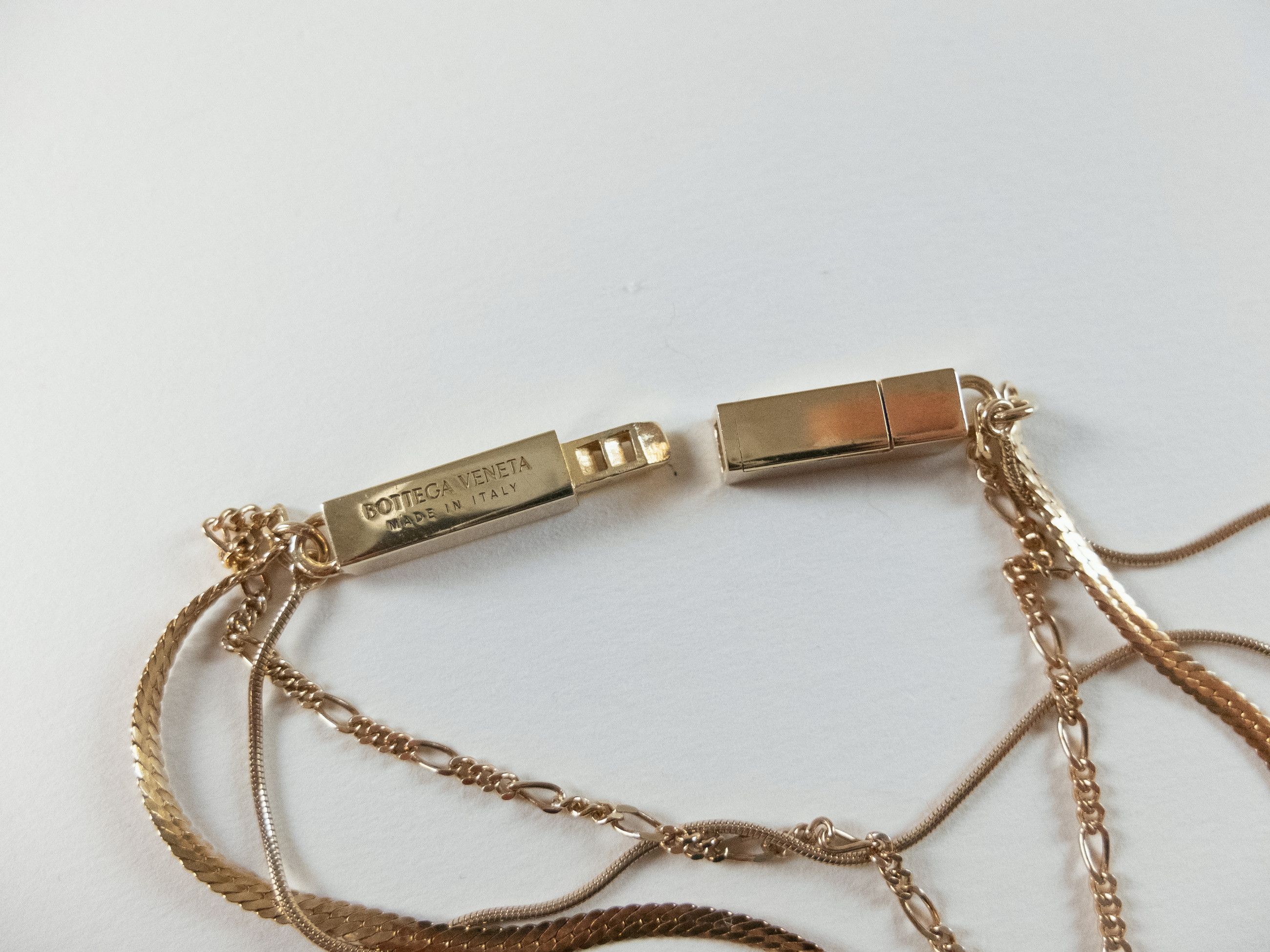 Bottega Veneta BOTTEGA VENETA ID gold plated silver double bracelet Large q Size ONE SIZE - 7 Thumbnail