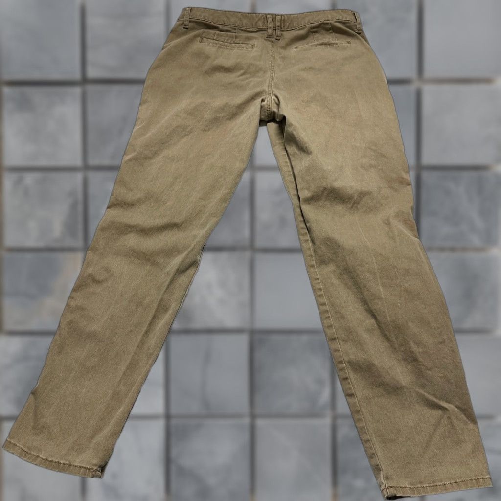 Abercrombie & Fitch Abercrombie & Fitch Jeans Women 29 Tan Beige Cotton 5-Pocket Zipper Regular Straight Belt Loops Size 29 Preppy Classic y2k Size 29" - 1 Thumbnail