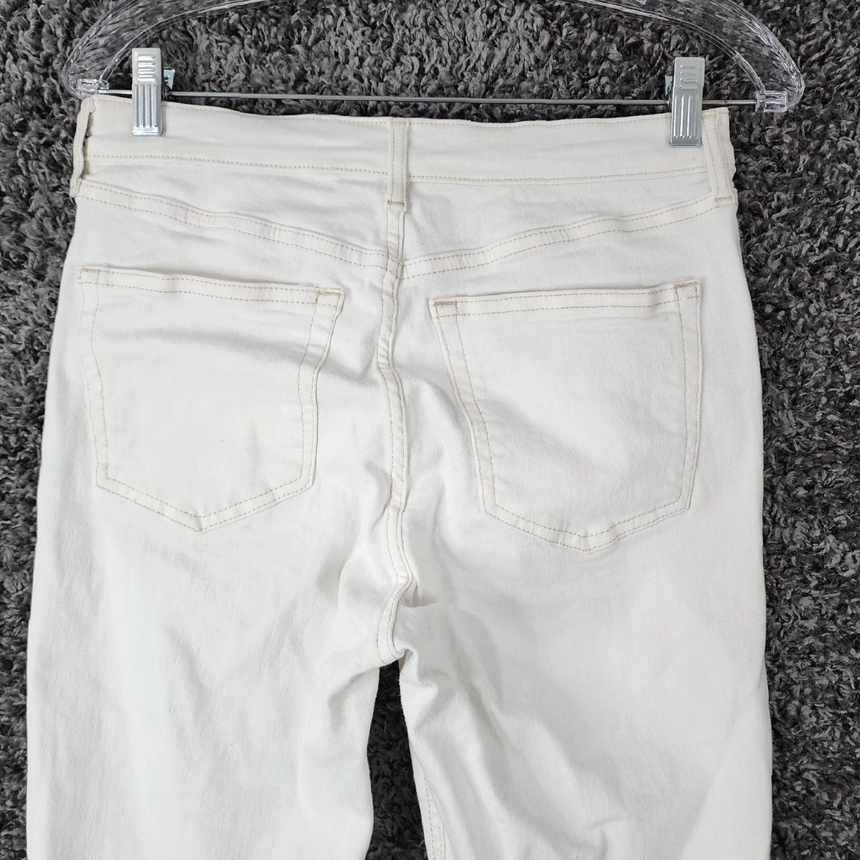 Topshop Topshop Jamie Jeans Womens Skinny White 29x28 Color White 29 Inseam 28in size 29 Regular Size 29" - 8 Thumbnail