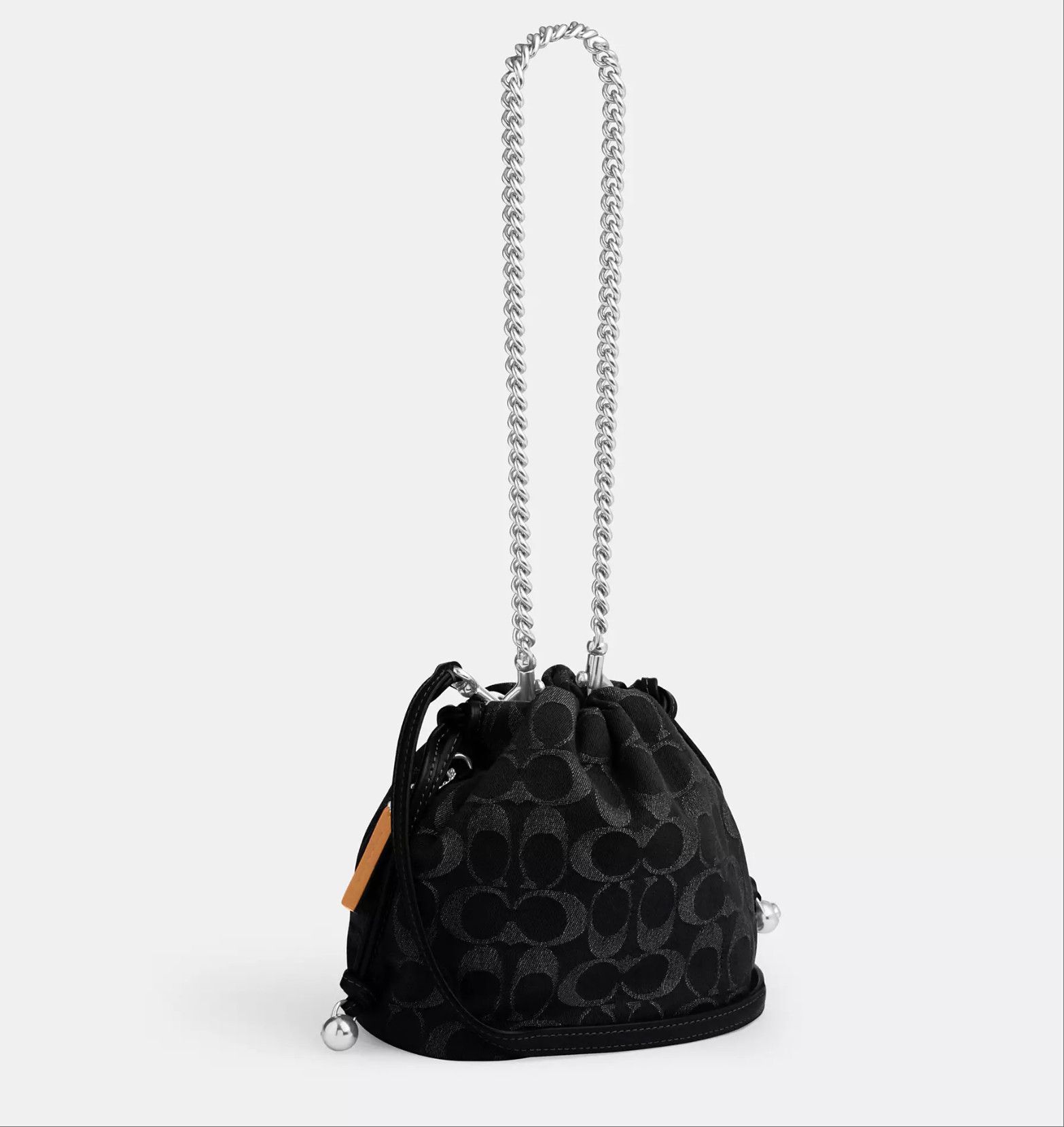 Coach Faye Mini Drawstring Bag In Signature Denim CCZ45 Size ONE SIZE - 11 Thumbnail