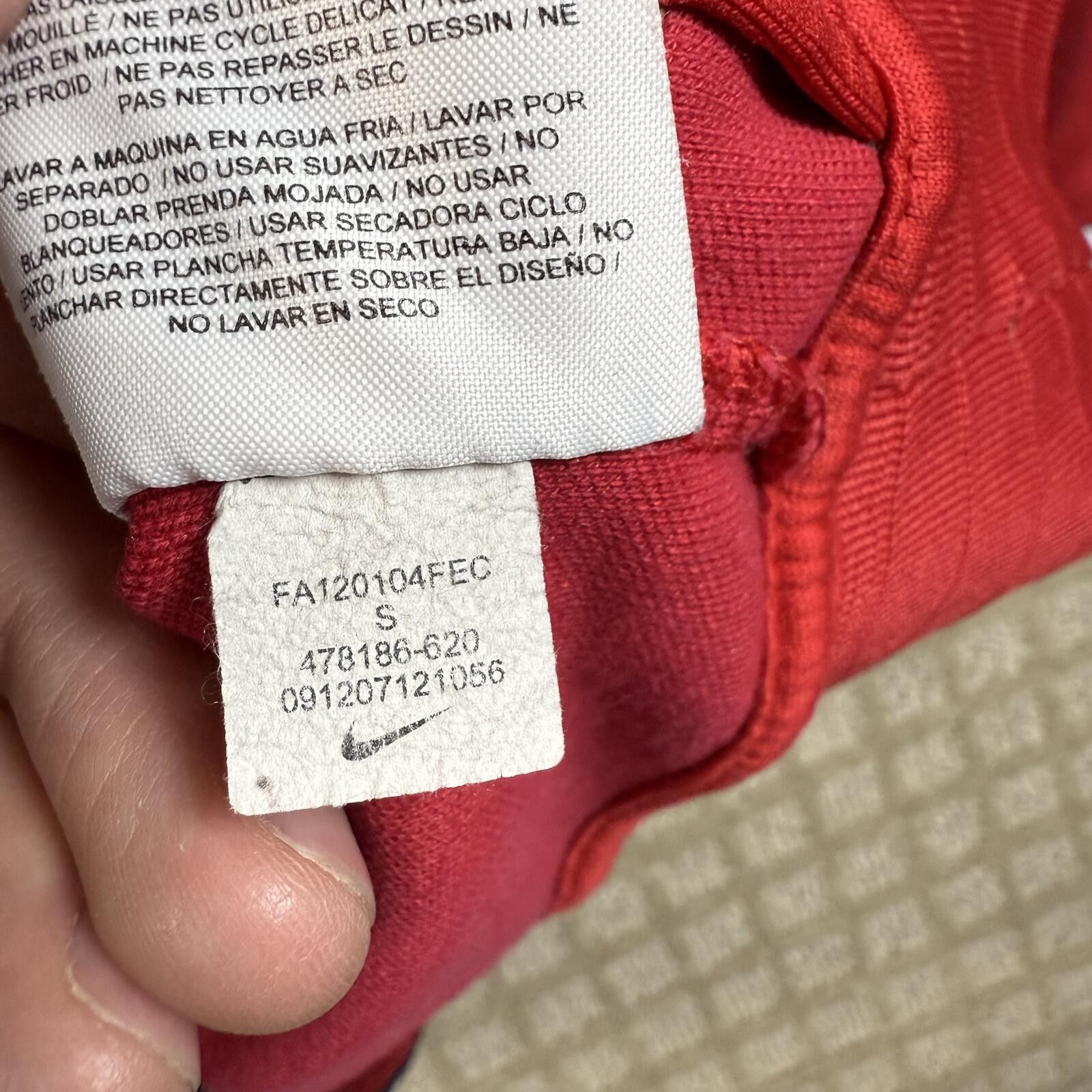 Nike Nike Arsenal Track Jacket Red Full Zip Small Size US S / EU 44-46 / 1 - 6 Thumbnail