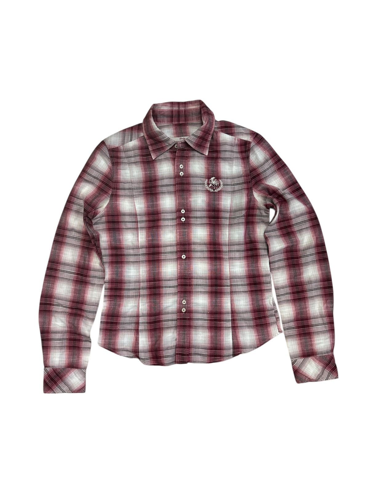 Hysteric Glamour HYSTERIC GLAMOUR SHADOW PLAID BUTTON UP SHIRT Size M / US 6-8 / IT 42-44 - 1 Thumbnail