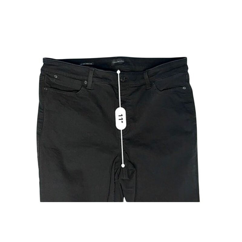 Other Talbots Slim Ankle Jean 14 Stretch Black Goth Tailored Size 36" / US 14 / IT 50 - 6 Thumbnail