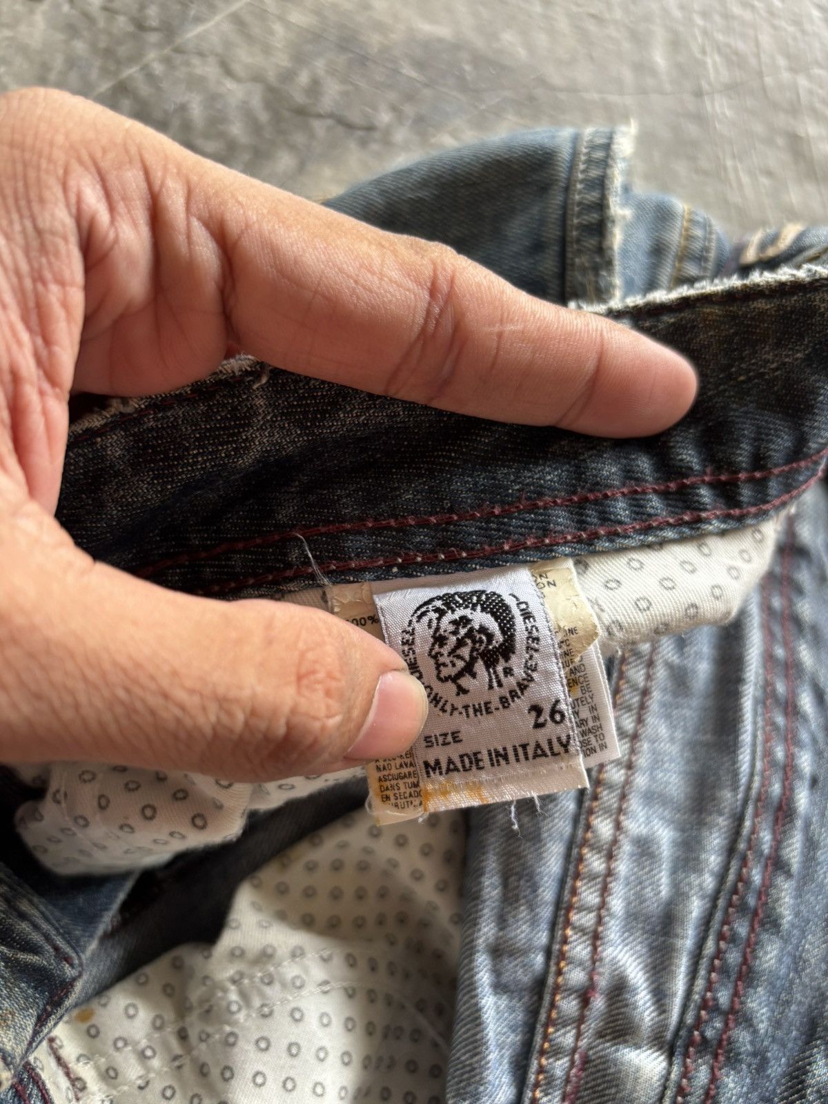 Diesel DIESEL distressed jeans rusty wash splatter punk grunge goth Size US 29 - 5 Thumbnail