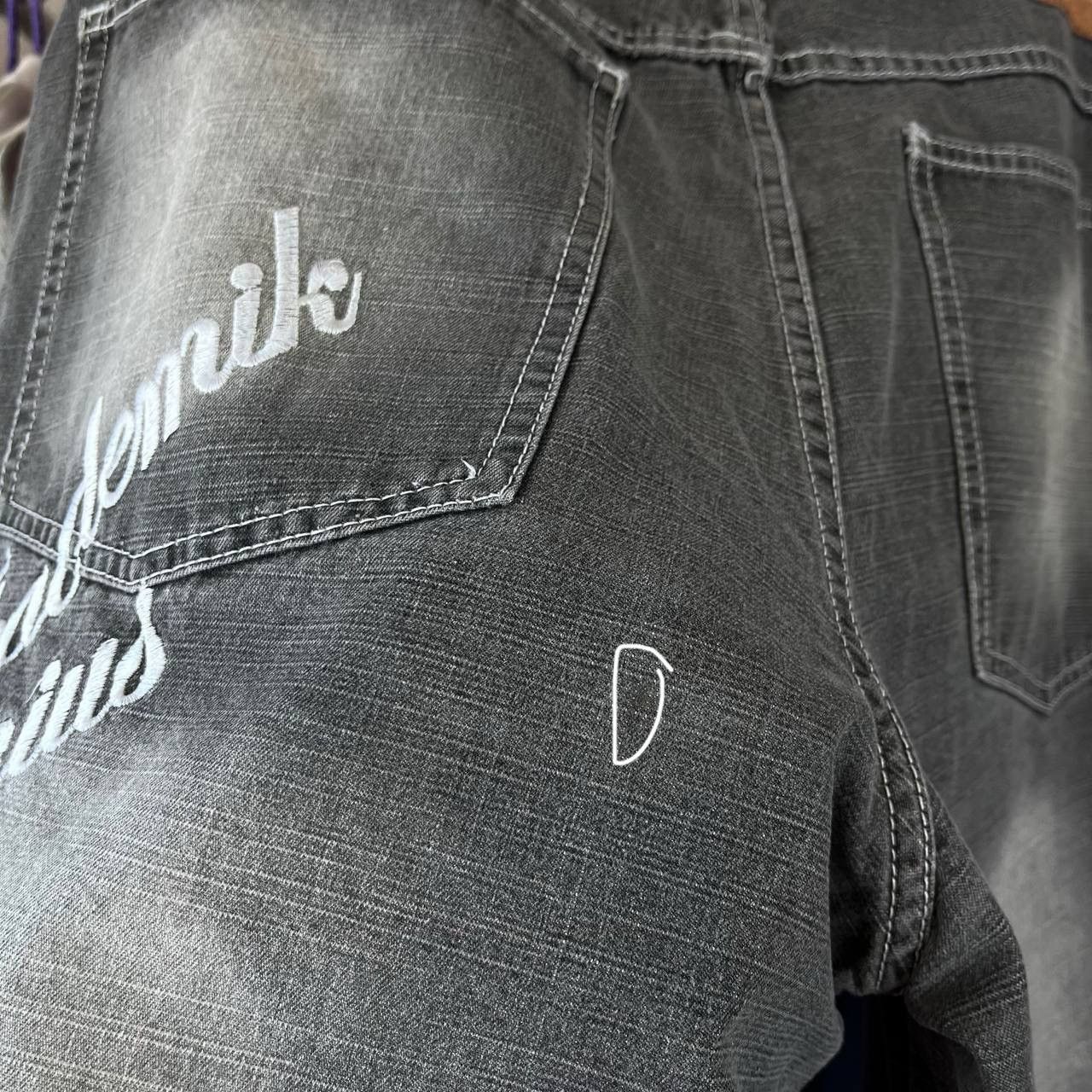 Akademiks × Vintage Vintage Akademiks Rap Wide Baggy Denim Shorts Jnco Style Size US 36 / EU 52 - 10 Thumbnail