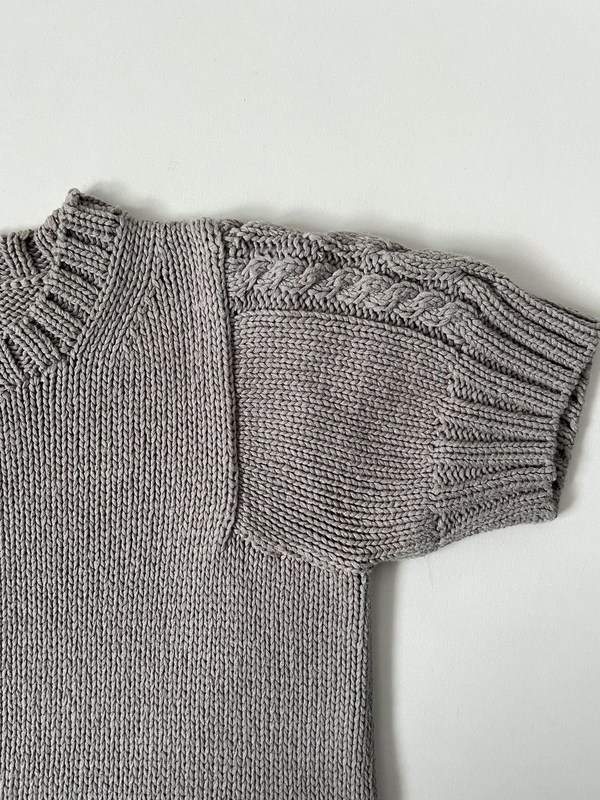 Beauty Beast BEAUTY:BEAST Vintage 90s Cable Knit Short Sleeved Sweater Size S / US 4 / IT 40 - 6 Thumbnail