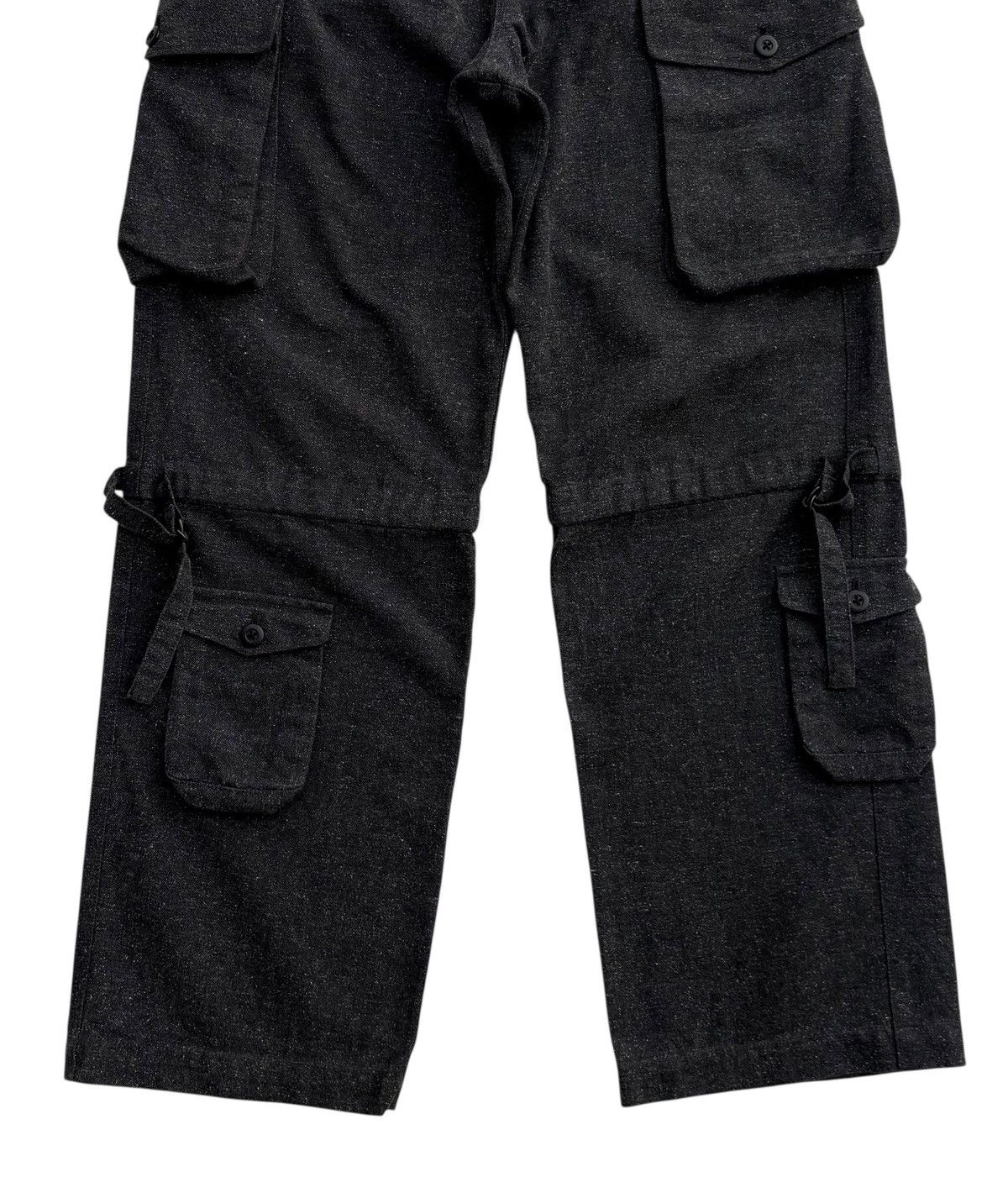 Japanese Brand 291295 Homme Japan Dark Grey Streetwear Cargo Pants Size US 33 - 6 Thumbnail