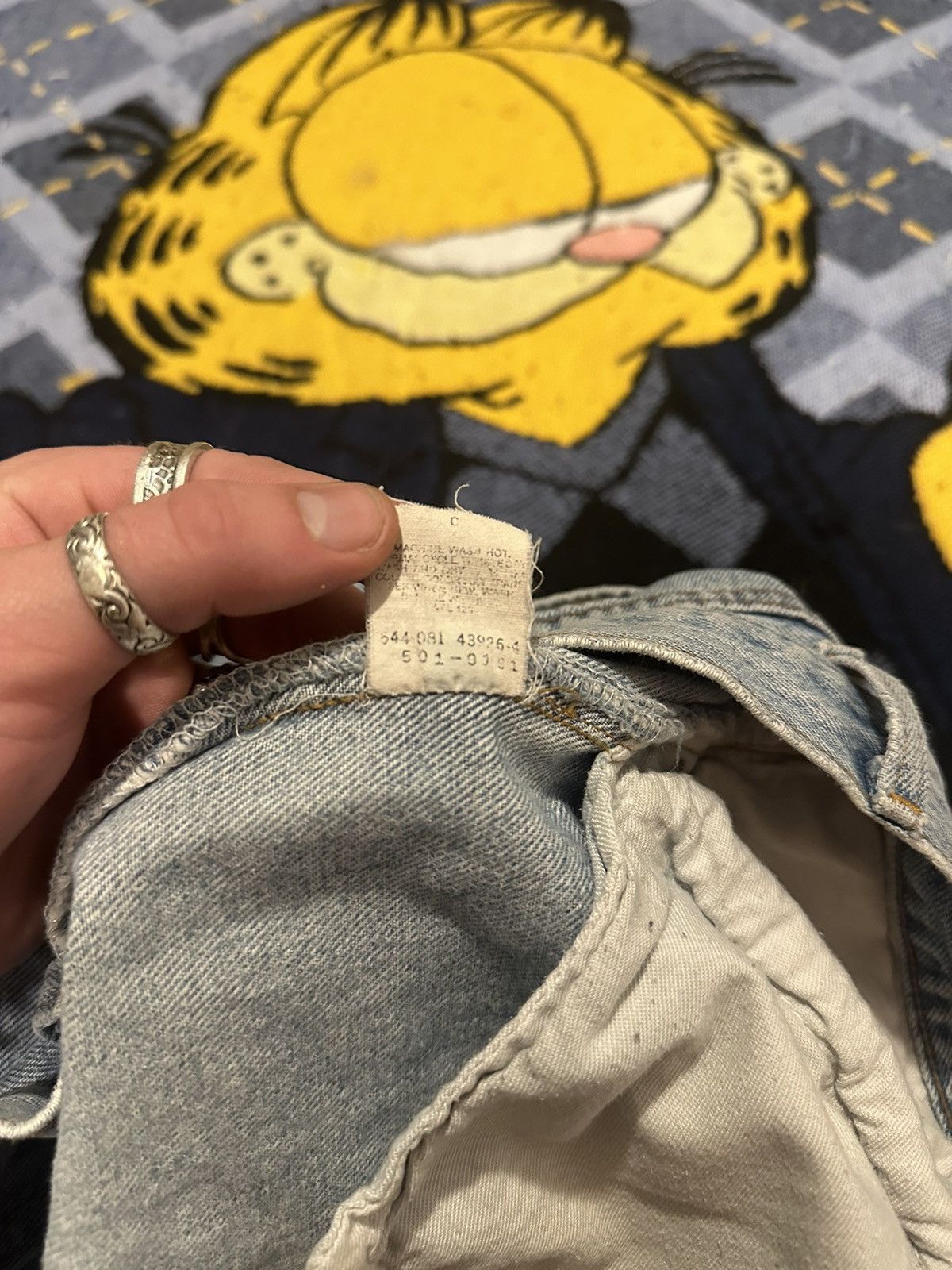 Levi's Vintage 90s Levis 501xx Faded Blue Distressed Denim Jeans Size US 34 / EU 50 - 4 Thumbnail