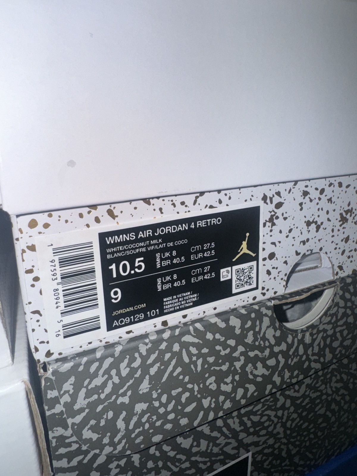 Jordan Brand Air Jordan 4 Retro Vivid Sulfur Size US 10.5 / EU 43-44 - 9 Thumbnail