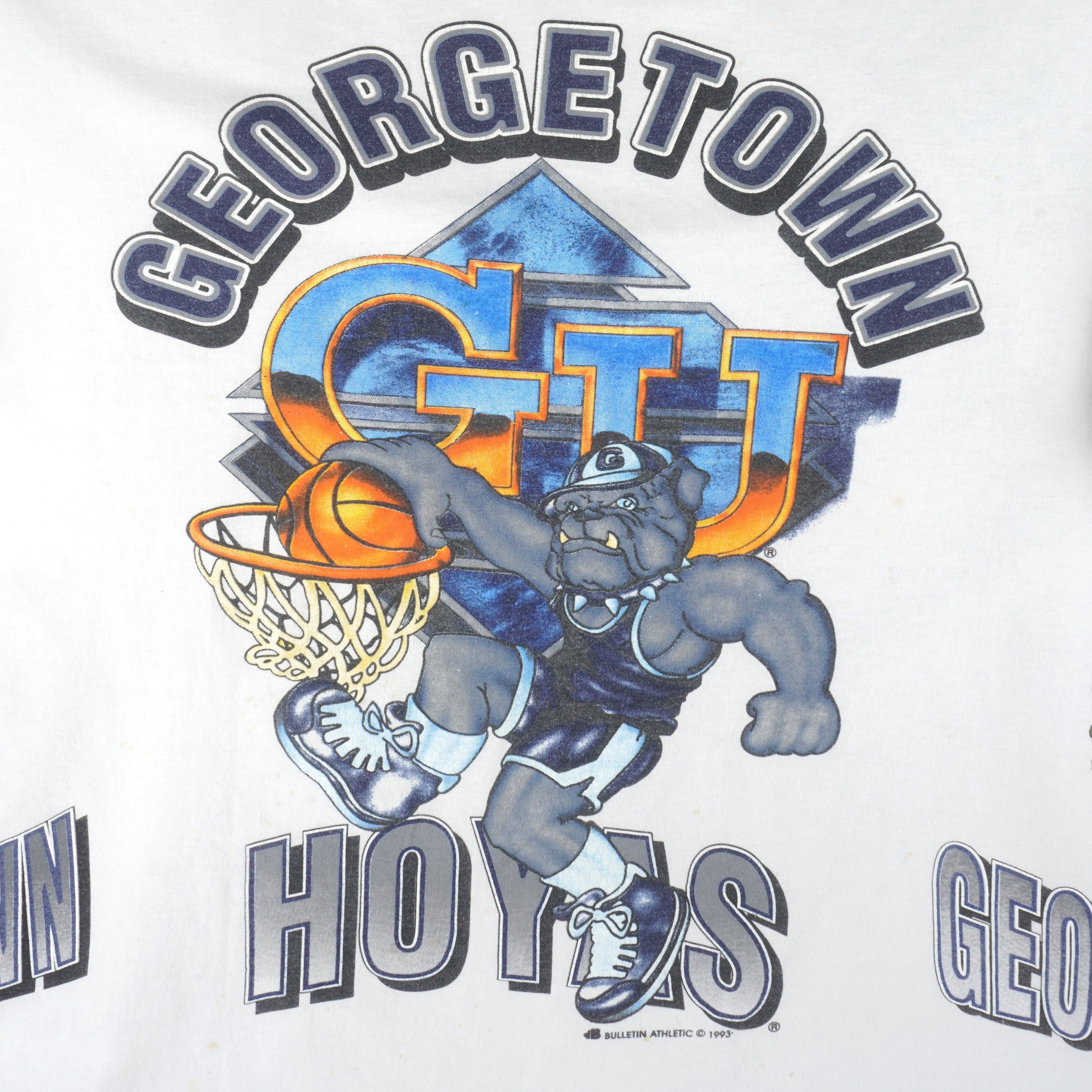 NCAA University of Georgetown Hoyas Basketball T-Shirt 1993 Size US XL / EU 56 / 4 - 3 Thumbnail