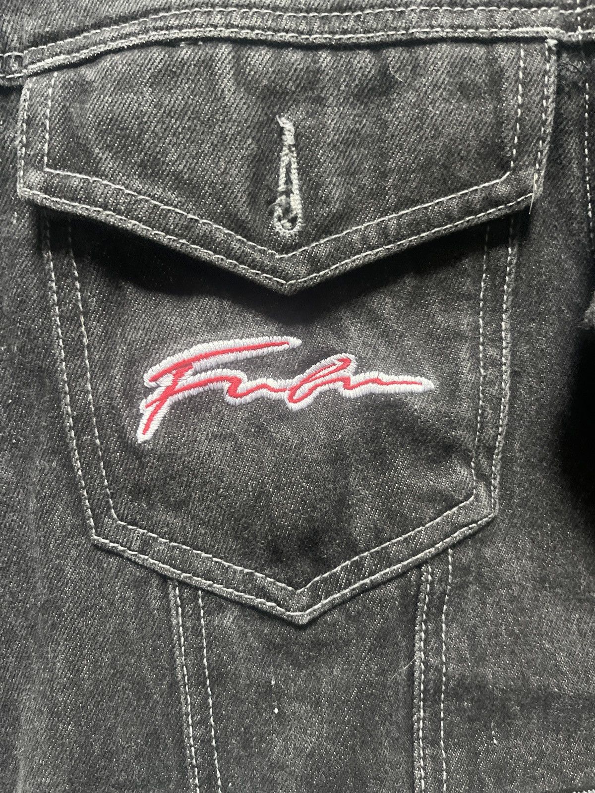 Fubu Vintage fubu denim jacket Size US M / EU 48-50 / 2 - 2 Thumbnail
