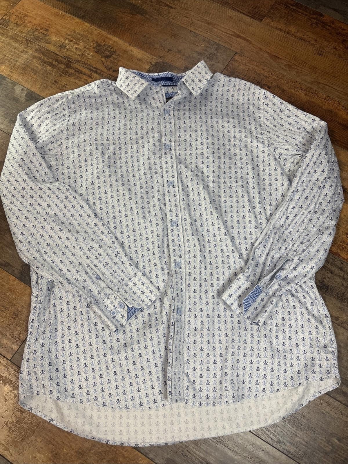 Johnston & Murphy Johnston & Murphy XL Extreme Button Down Skull Print Size US XL / EU 56 / 4 - 1 Thumbnail